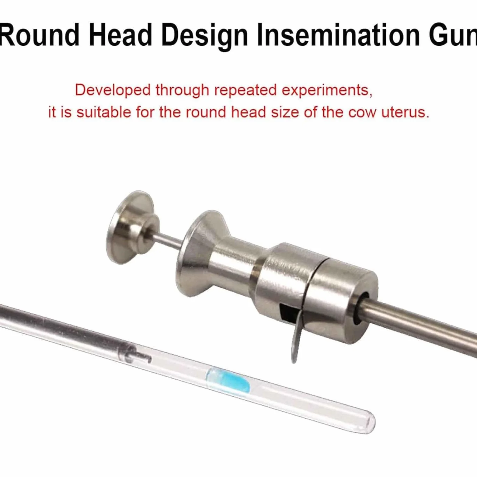 Pistola de inseminación Artificial AI, Pistola de inseminación Visual de Ganado, Dispositivo de cría de Animales, Kit de cría Veterinaria Dispositivo de inseminación Artificial de Vaca
