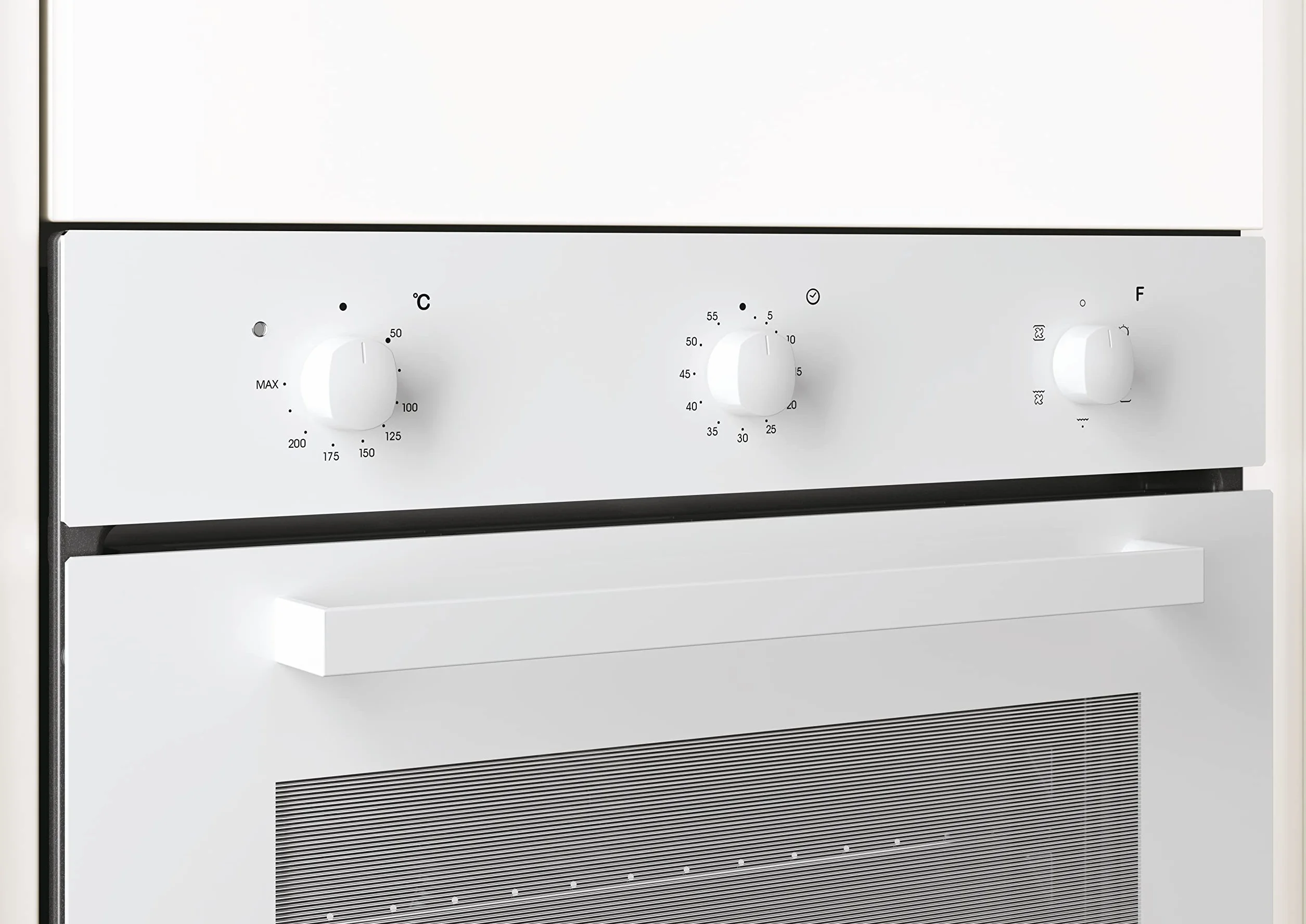 Horno Multifunción 65L Cristal Blanco Clase A