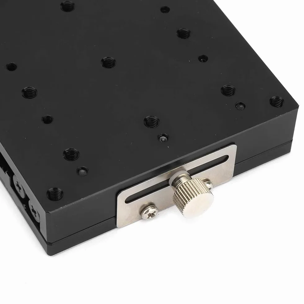 SEMX80-AS Etapas lineales de precisión rodillos cruzados 80x80 mm Micrómetro Manual Ajuste fino