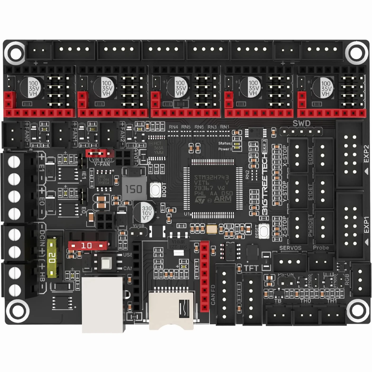 BIGTREETECH SKR 3 Placa de Control para Impresora 3D, Actualización de SKR V1.4/Turbo