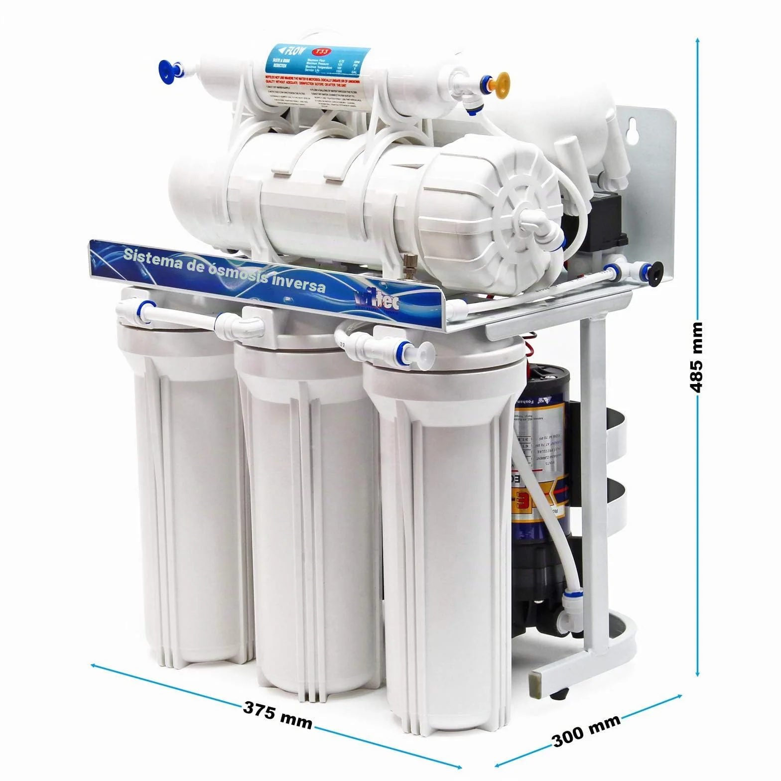 Naturewater NW-RO400-E2 Equipo de ósmosis inversa (RO) 1500l/día Filtración Tratamiento del agua