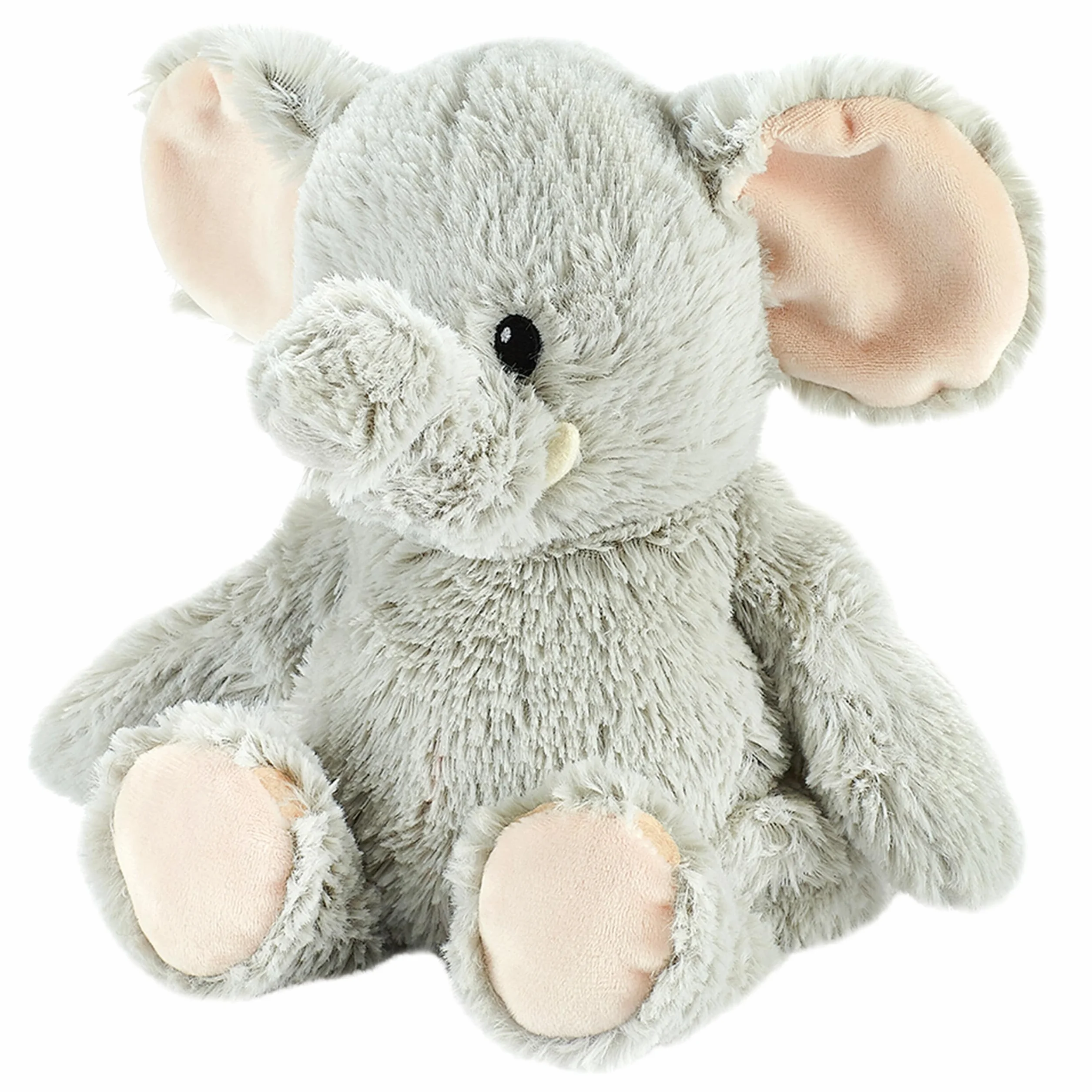 Warmies Peluche Elefante con Peso para Microondas, Bolsa de Trigo Caliente o Fría con Aroma a Lavanda Francesa