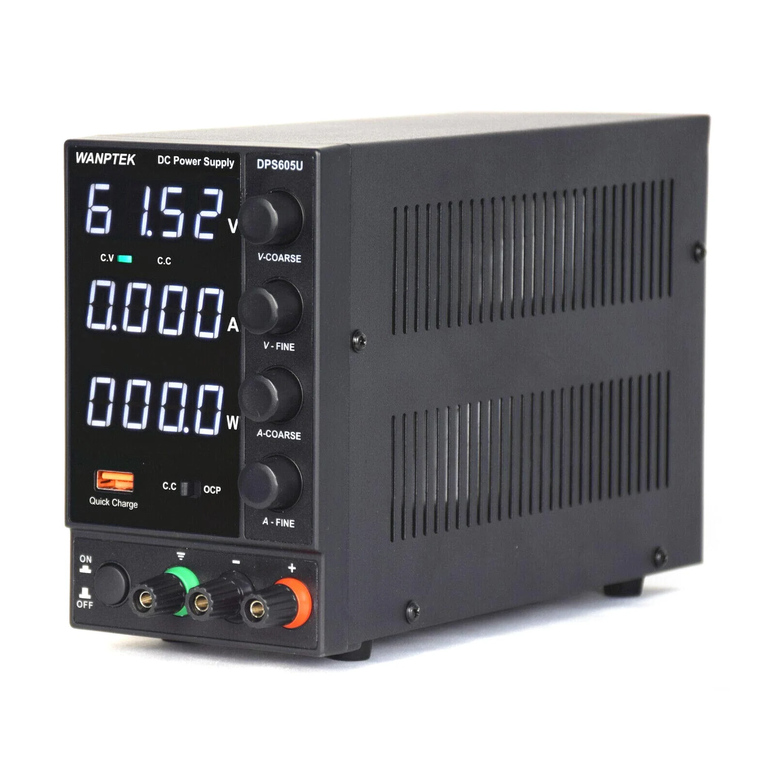 Fuente de alimentación de laboratorio, 60 V, 5 A, CC, regulable, estabilizada, pantalla digital, fuente de alimentación conmutada con indicador LED de 4 dígitos, regulación de voltaje en la salida