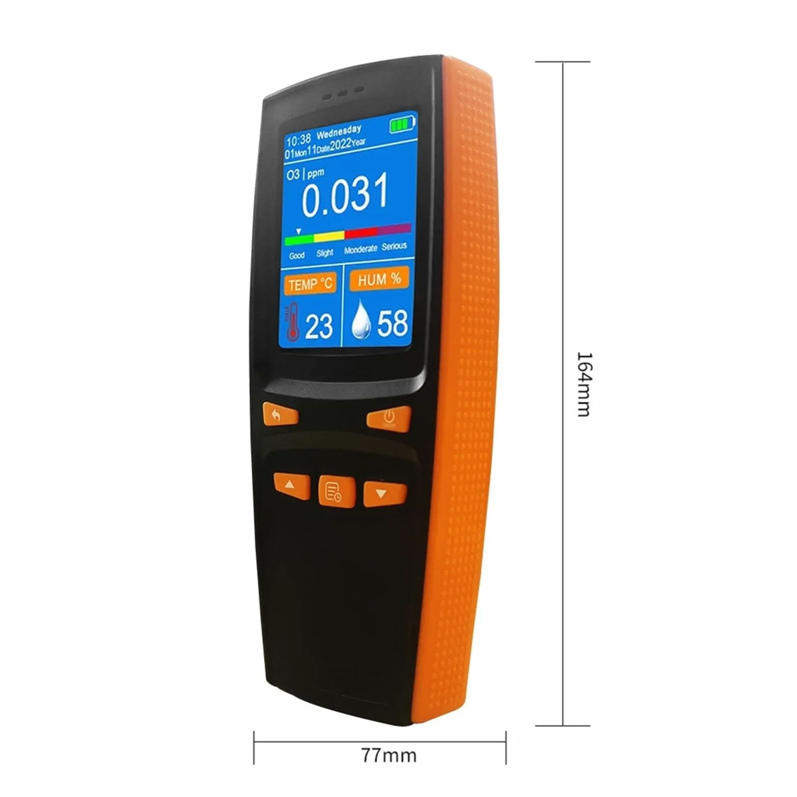 Detector de gas Ozone O3 portátil, analizador de 0-5PPM, probador de mano, contador, medidor de ozono, Detector de aire, Sensor inteligente