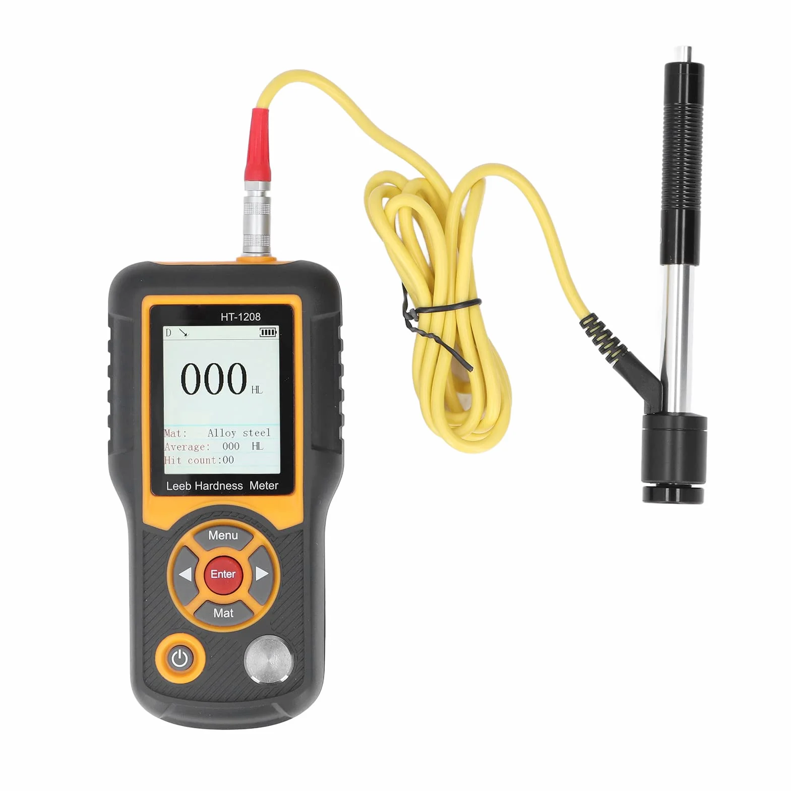 Kit de Probador de Dureza de Metal, Probador Digital Leeb Rockwell Vickers Shore con Escalas Múltiples, Durómetro Medidor de Dureza de Alta Precisión (HT-1208)