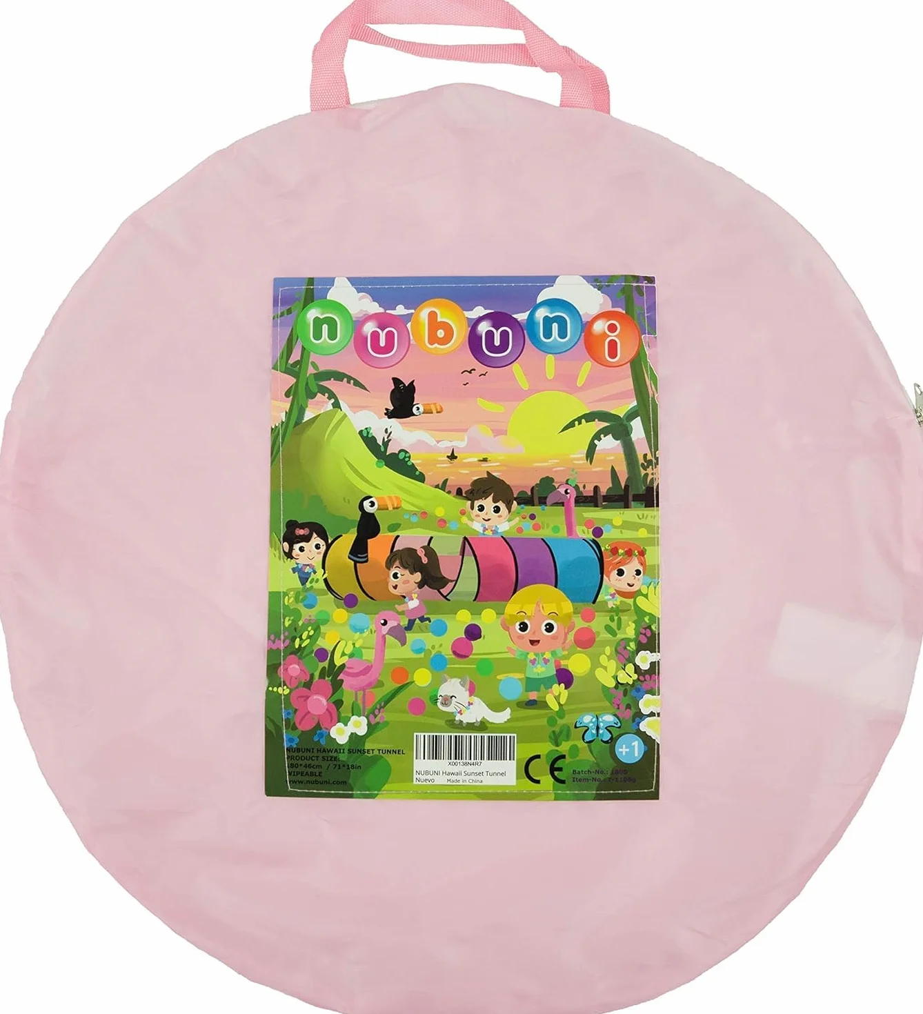 Tunel Plegable para Niños 180 cm Hawaii Sunset B