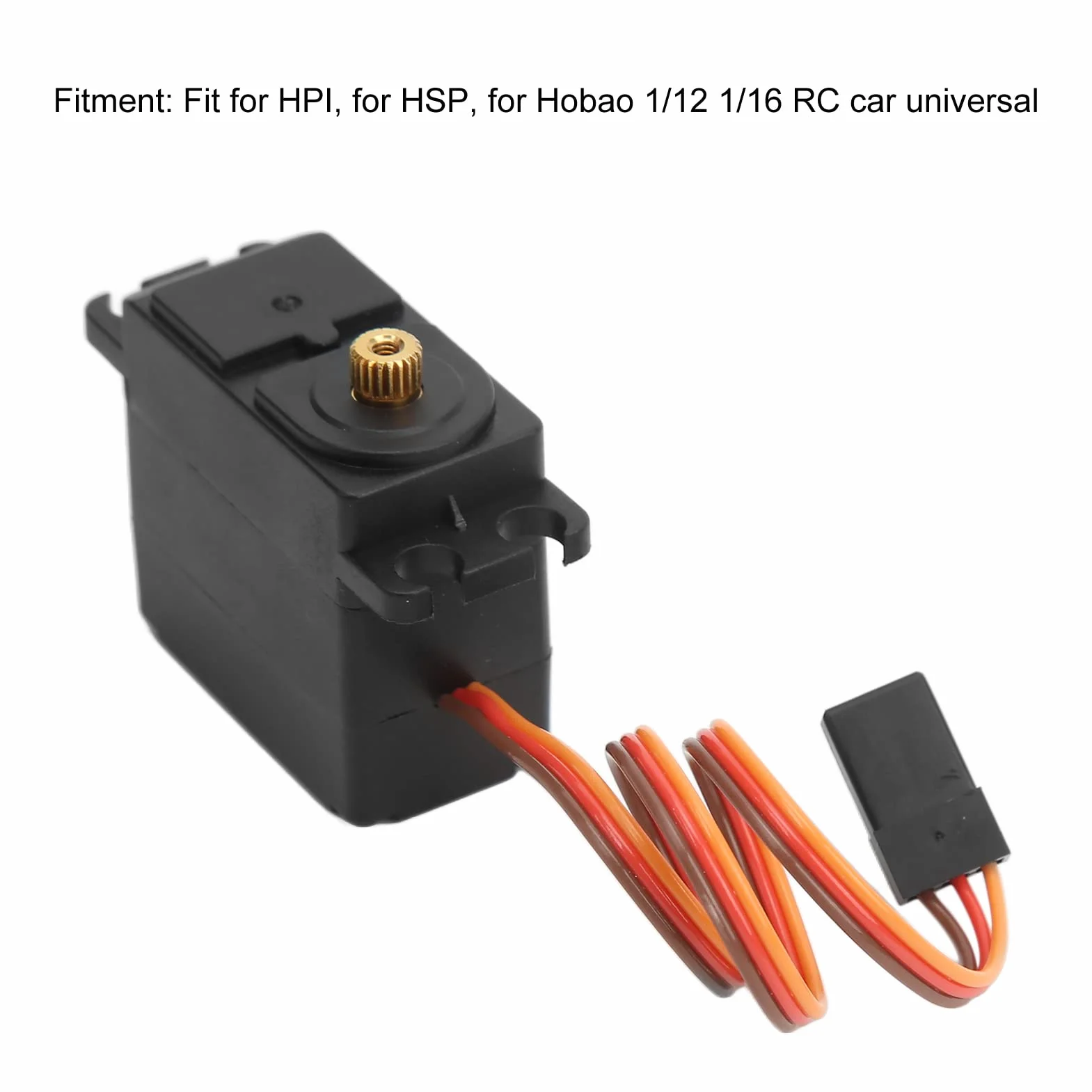 RC Servo Waterproof Gear 2.2 Kg 4.8V-6V para Autos 1/12 1/16 Compatible Axial HSP HPI ZD Racing
