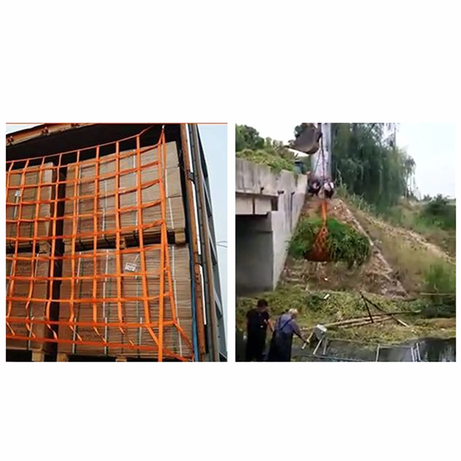 NIANTONG Red de Elevación de Eslingas de Poliéster Plano 10cm 200kg