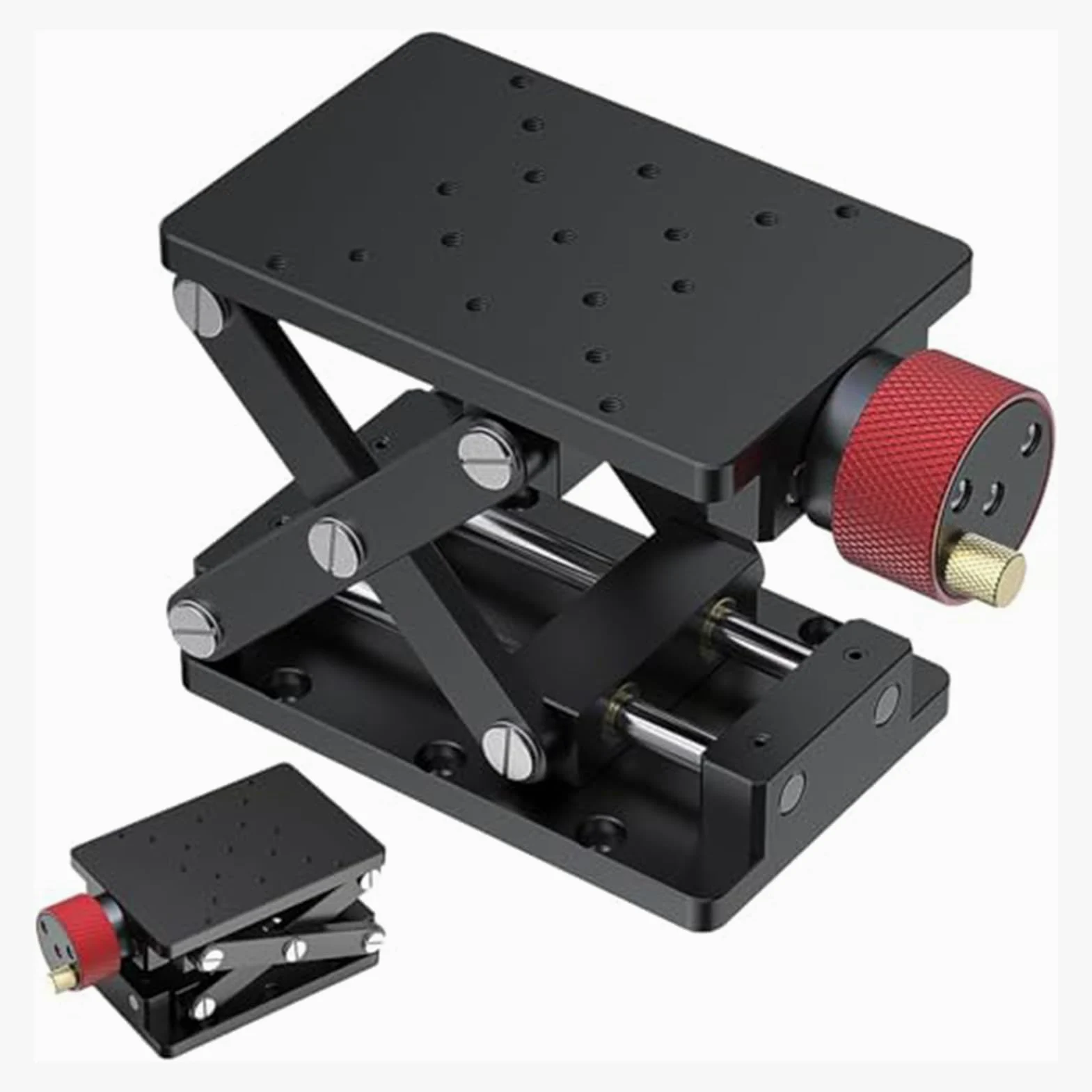 Plataforma de Elevación Manual de Laboratorio, Mesa de Ajuste de Altura Deslizante para Maquinaria, Etapa de Elevación óptica de Eje Z Altura de Elevación de 10 kg