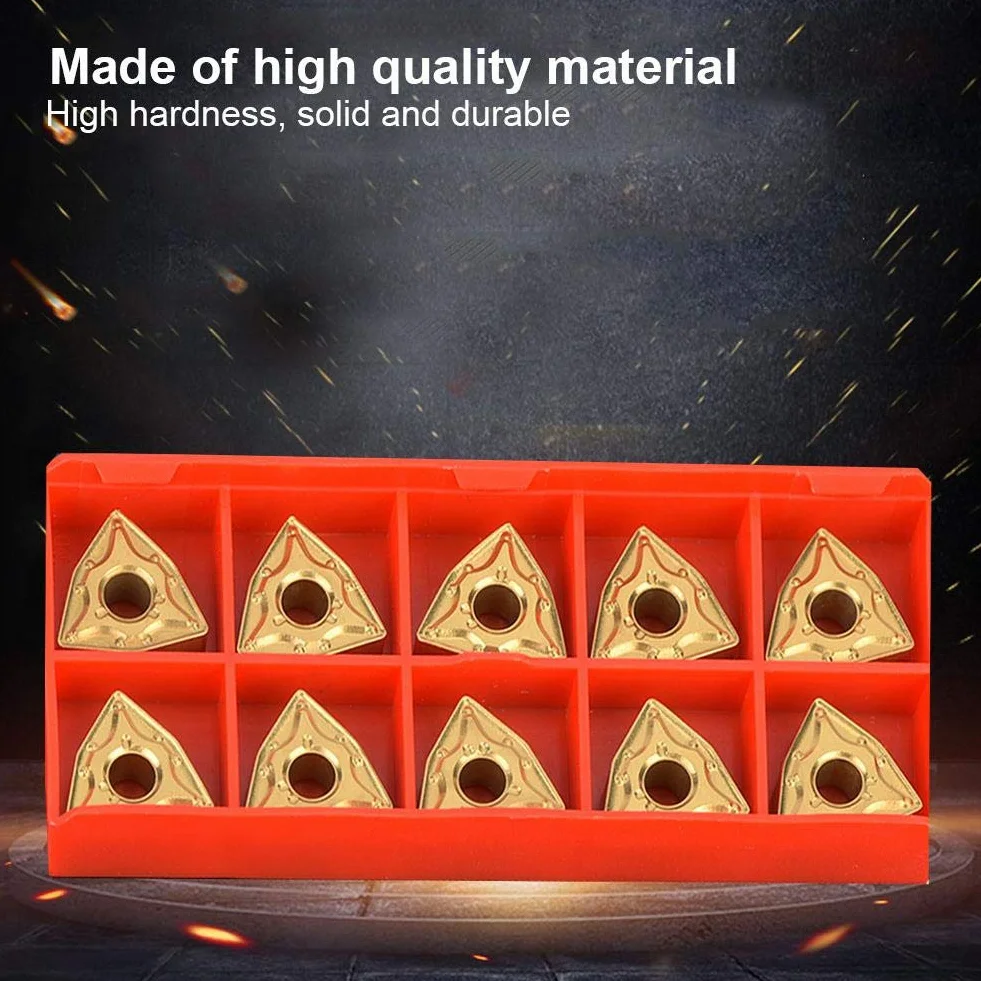 Insertos de carburo WNMG0804 WNMG 432 para torno CNC, 10 piezas, acero inoxidable
