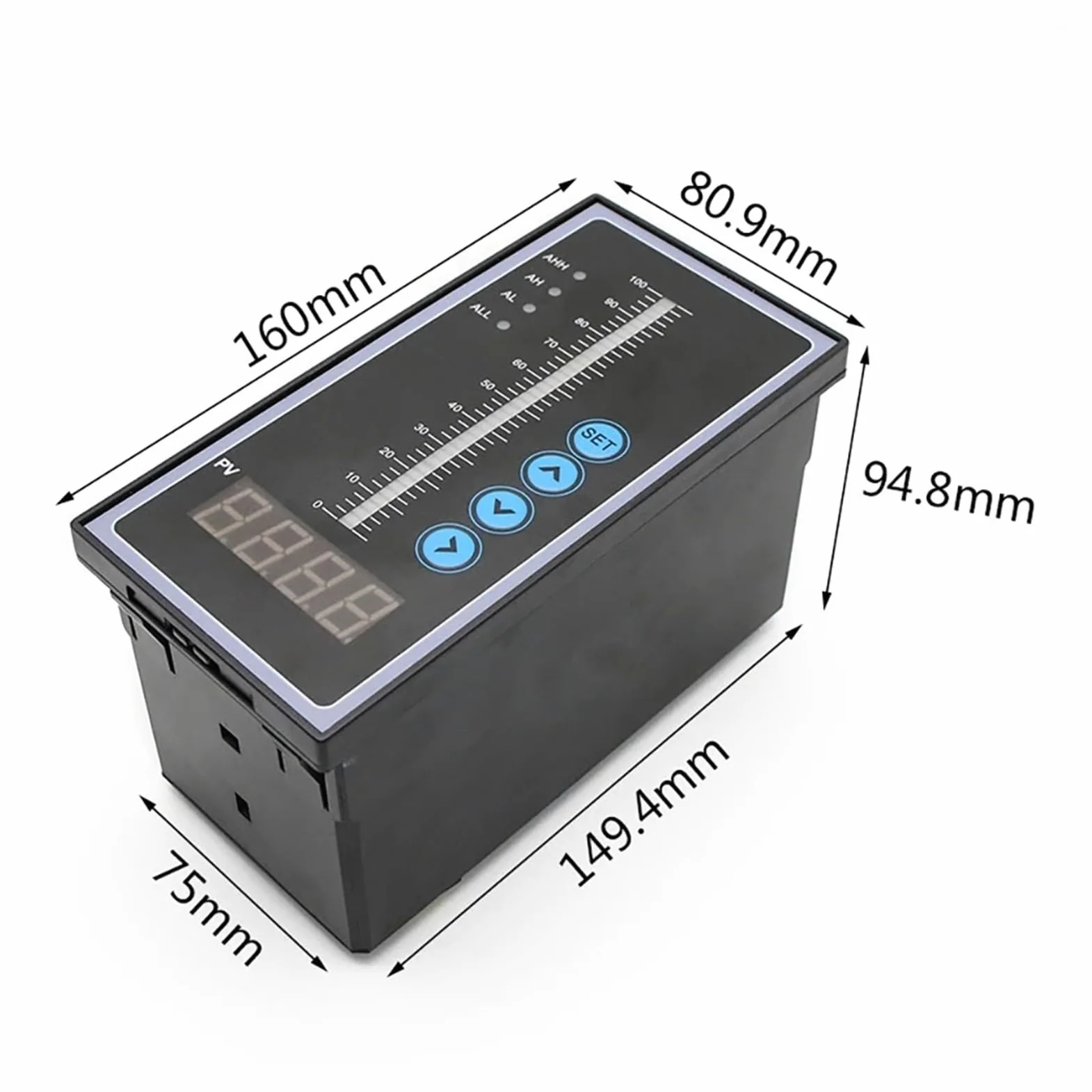 Sensor de presión de agua 1 juego de sensor de nivel de agua y aceite líquido integral con salida de 4-20 mA, transmisor de detección con controlador, interruptor de flotador y bomba(T80 Controller)