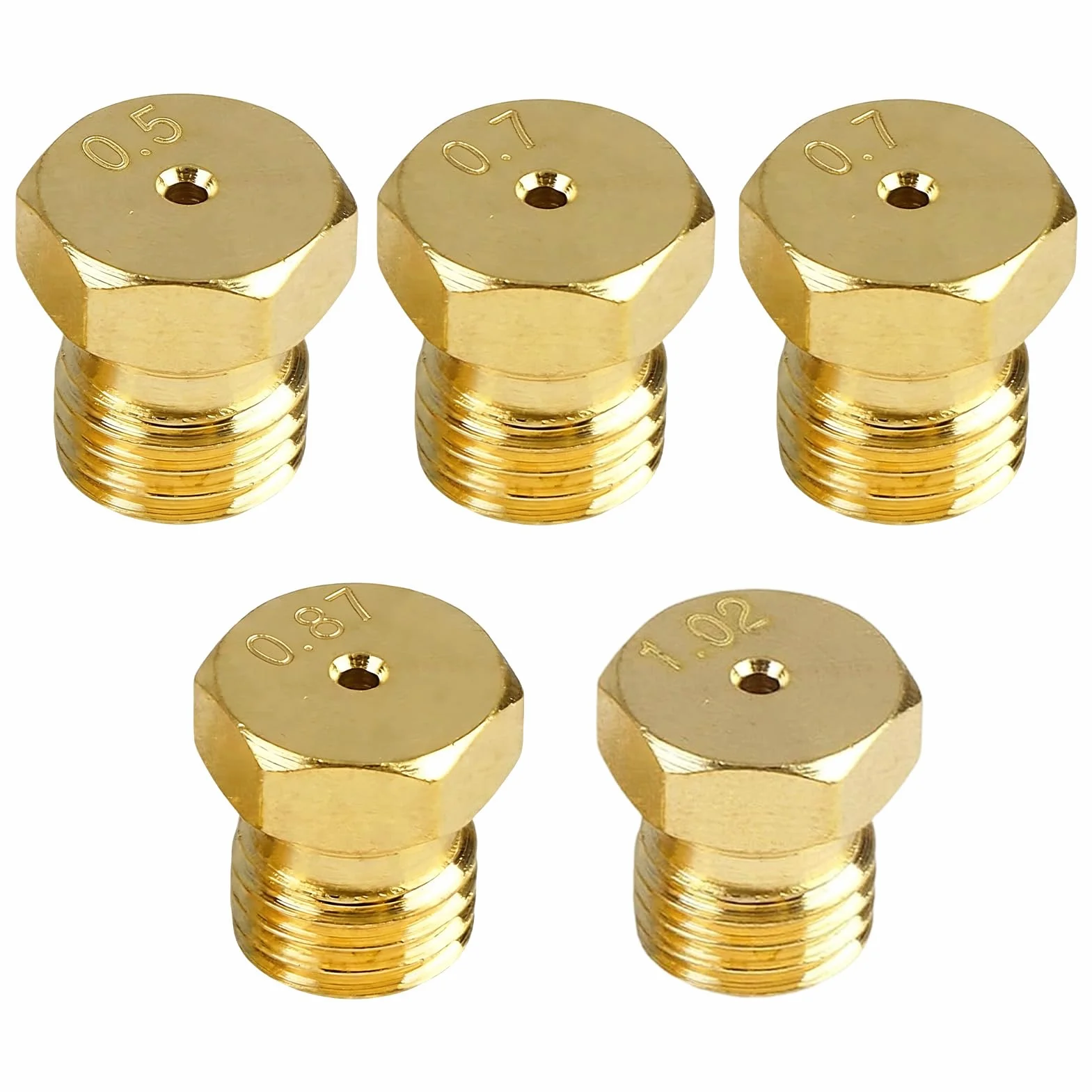 Inyectores Cocina Gas Butano Universales Boquilla Repuesto Rosca M6 1x0.5 2x0.7 1x0.87 1x1.02