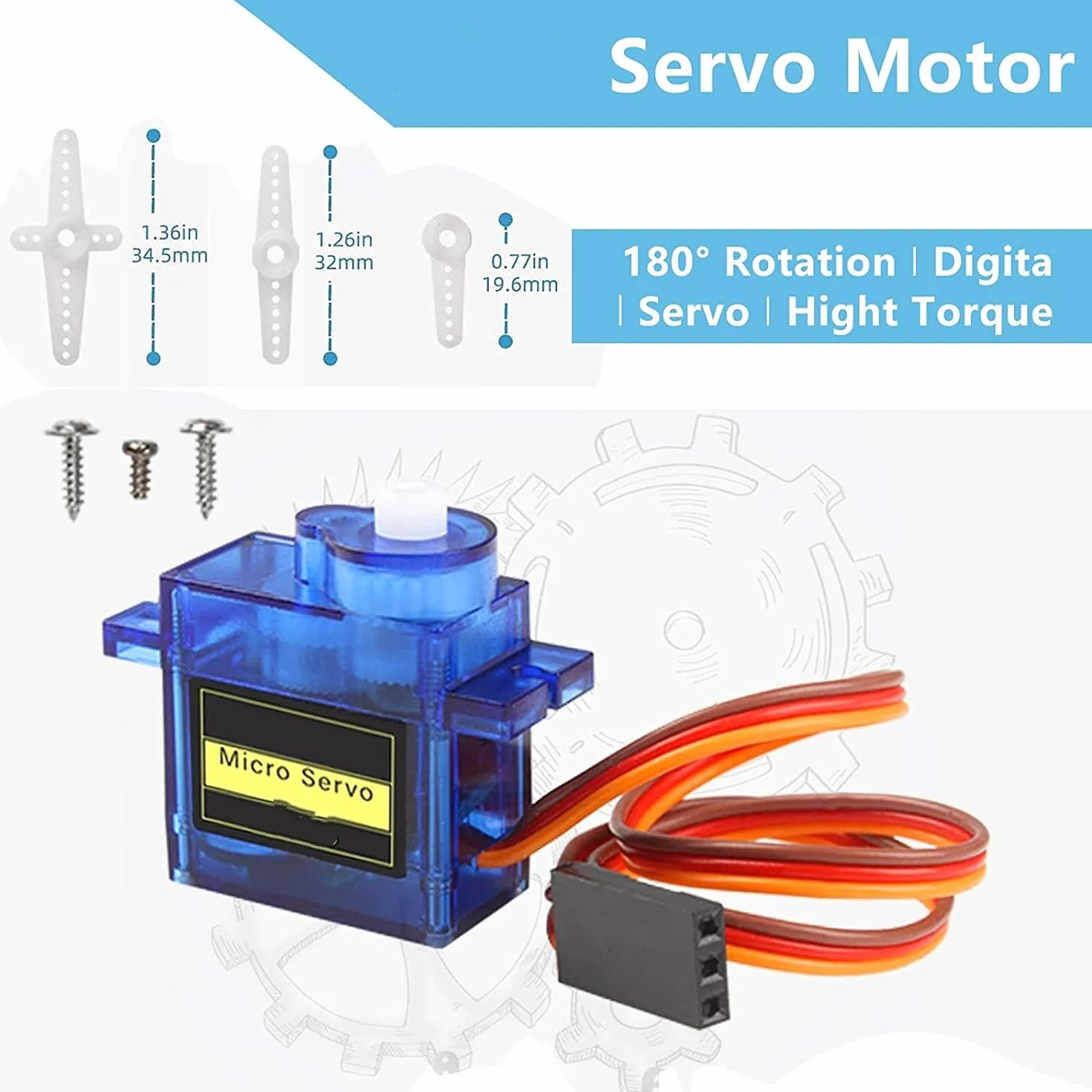 HUAZIZ SG90 9g Micro Servo para RC Helicóptero Avión