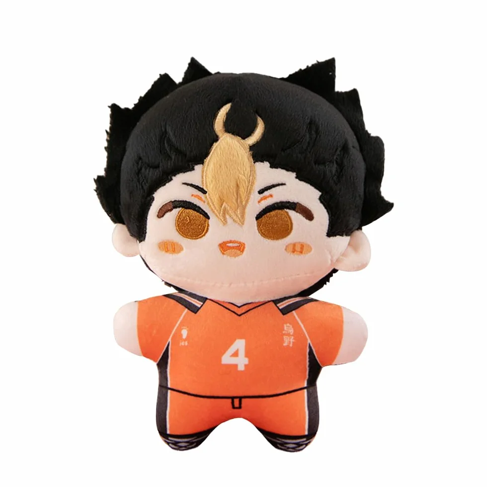 Haikyuu Nishinoya Yu Peluche Almohada 20CM Anime Cojín Suave Relleno Llavero Decoración