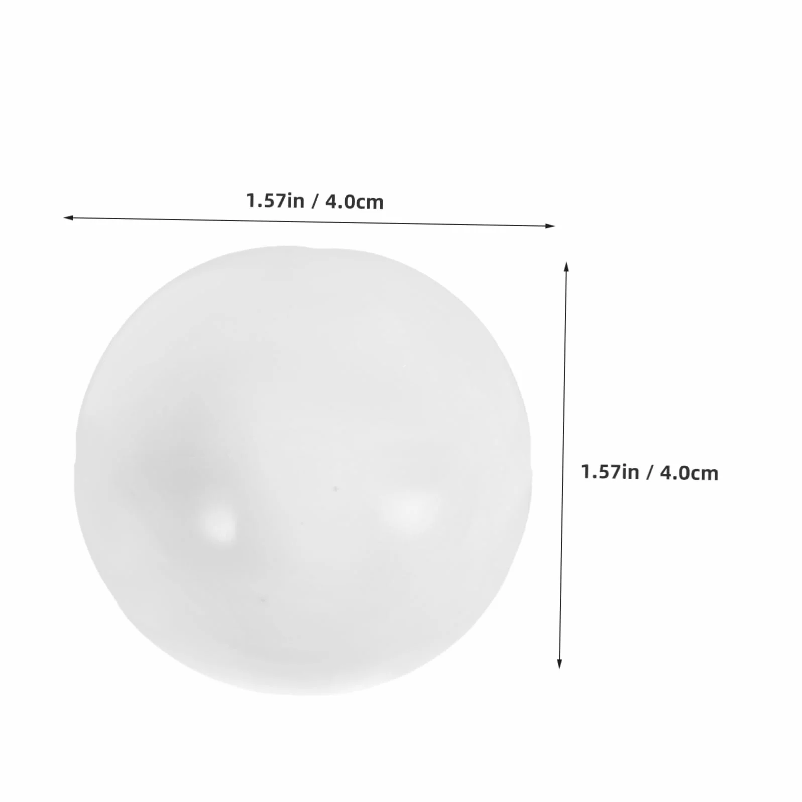 VICASKY 30 Balones de Lotería Redondas de PVC Blanco Reutilizables para Juegos