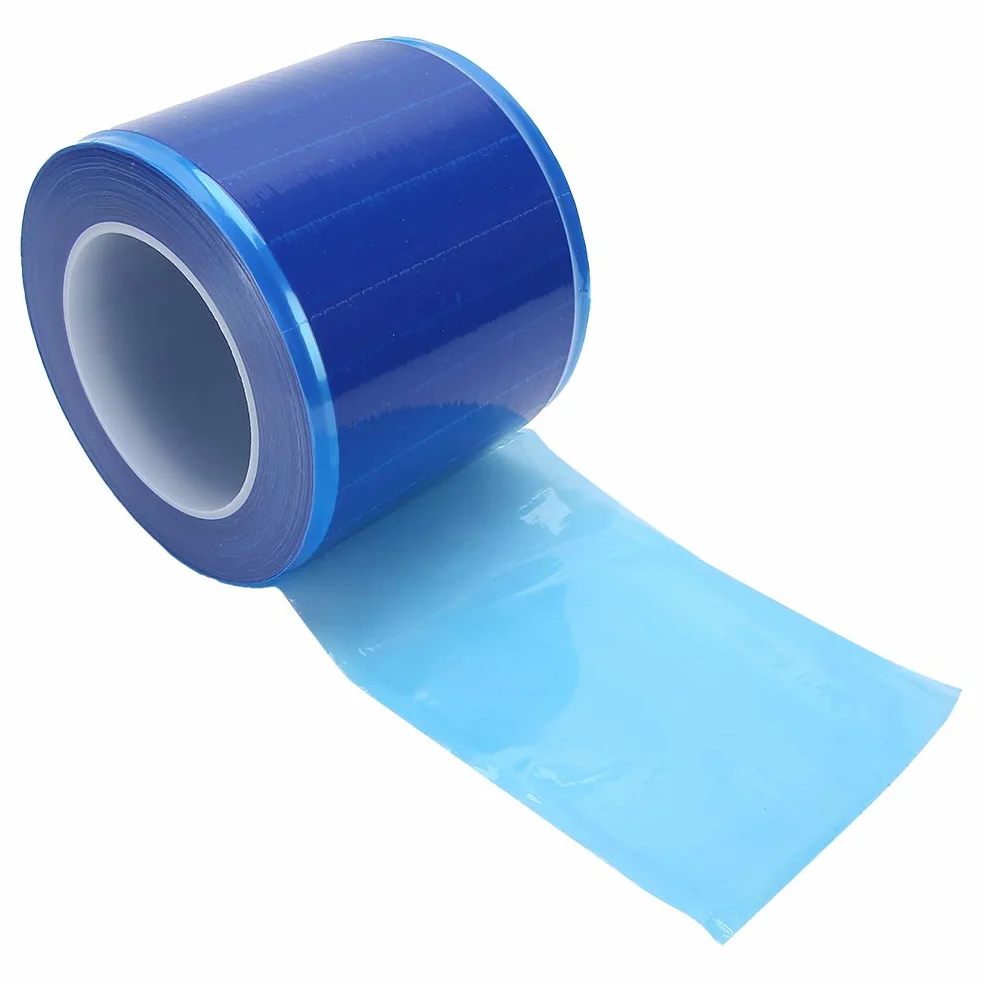 Película de barrera para tatuajes autoadhesiva azul transparente impermeable 1200 hojas
