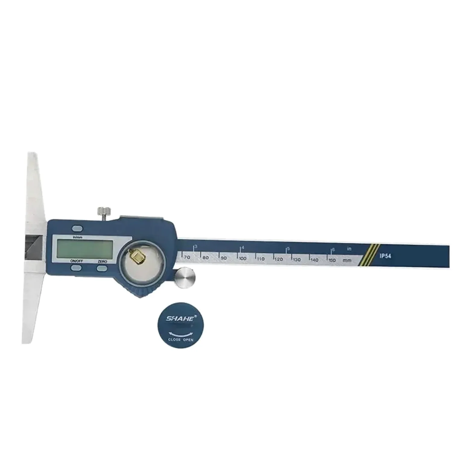 Calibrador Vernier de Profundidad, micrómetro, 150/200/300 Mm, calibrador Vernier Digital, medidor de Profundidad Digital eléctrico de Acero Inoxidable(0-200mm)