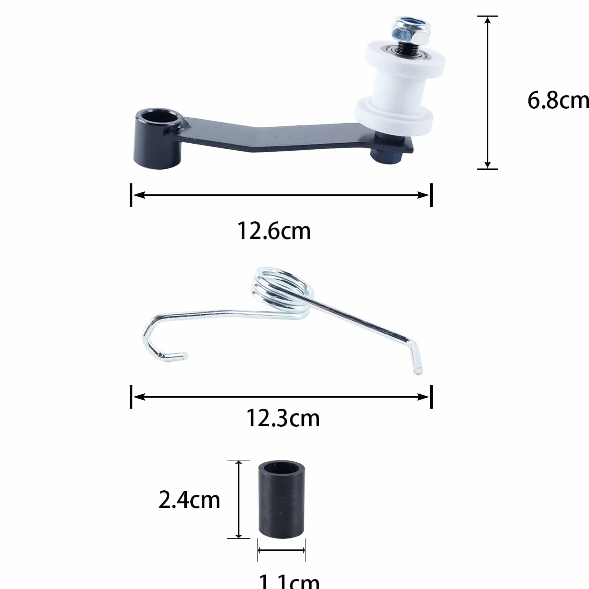 Rodillo tensor de cadena de acero compatible con cadenas 420 428 530 para todoterreno karts UTV