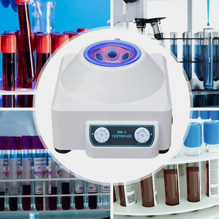 Centrifugadora eléctrica de escritorio digital Centrífuga de mesa con tiempo y velocidad ajustable para hospitales laboratorios bioquímicos 23 x 25,8 x 17 cm