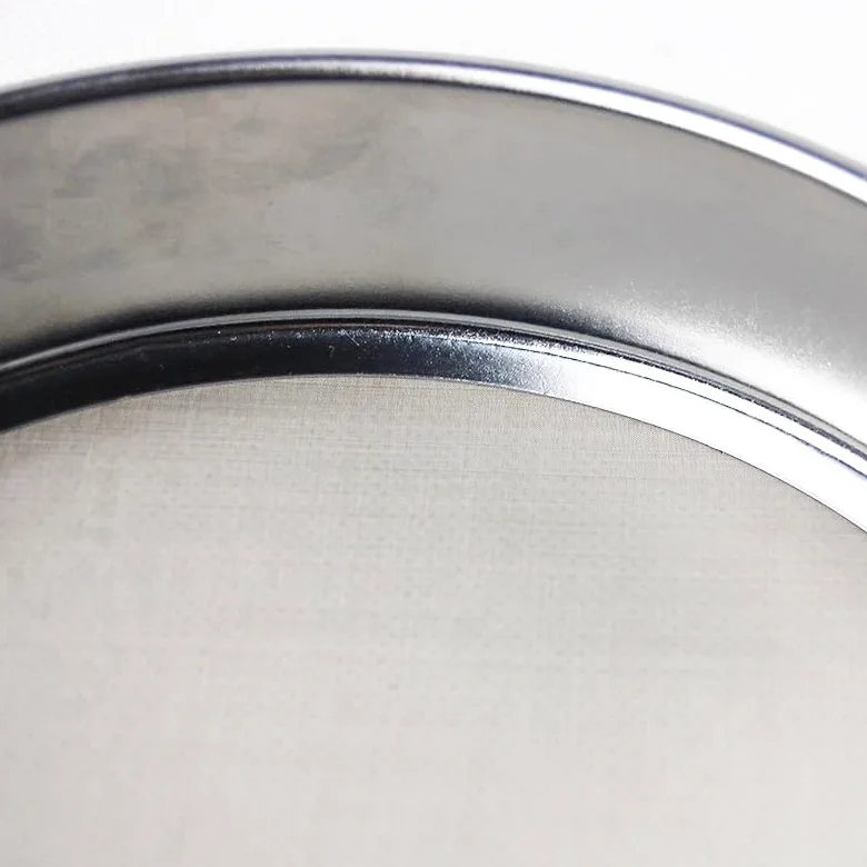 Juego de tamiz de laboratorio de acero inoxidable de 20 cm con cubierta galvanizada for muestreo e inspección precisos 1 pieza(120mesh(0.125mm))