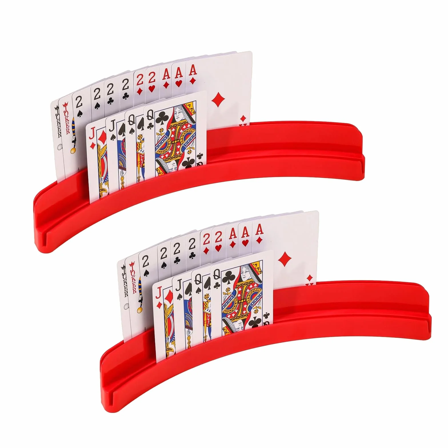Soporte para Juego de Cartas, Soporte para Poker Naipes, Diseño Curvo, Manos Libres