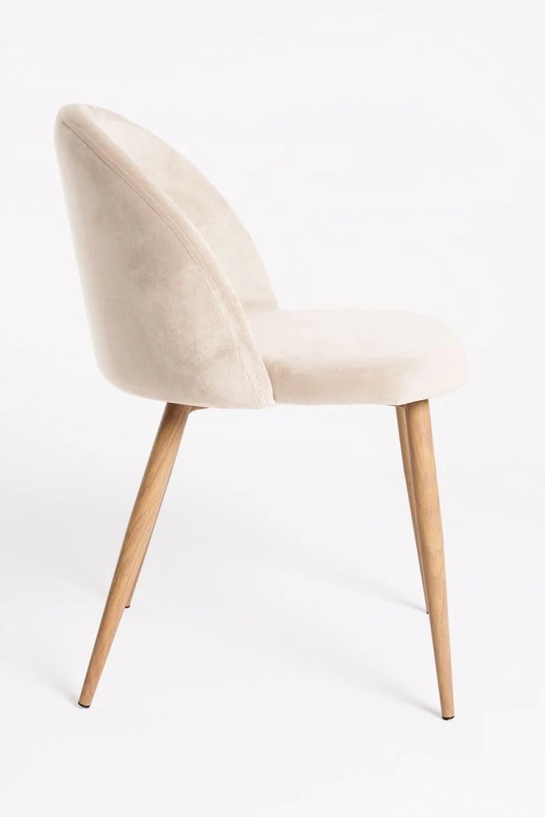 Regalos Miguel - Packs Sillas Comedor - Pack 4 Sillas Vint Terciopelo - Beige
