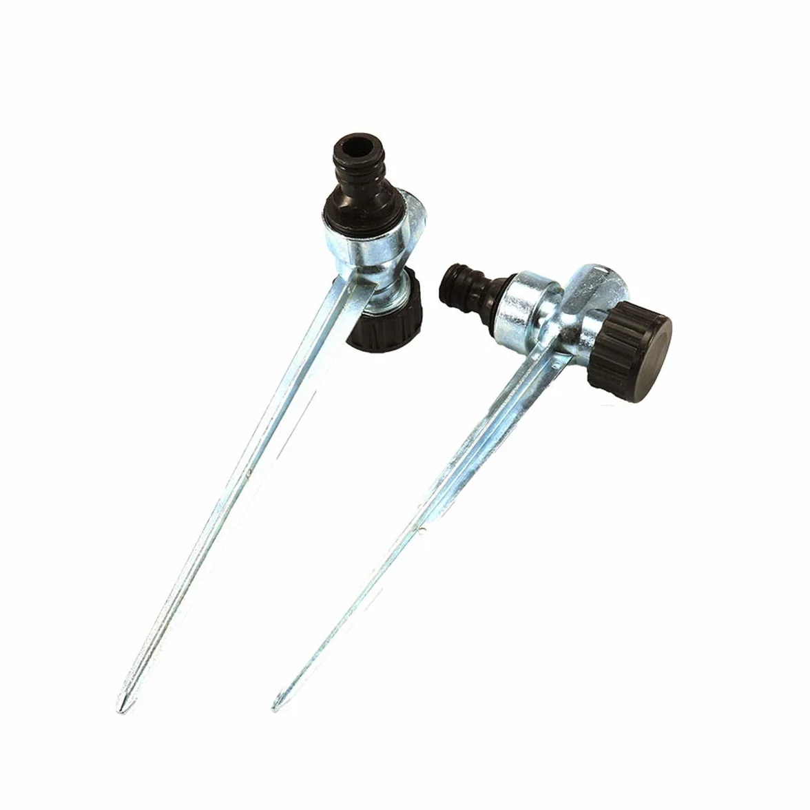 OhhGo Pinchas de metal, 3 piezas de soporte para aspersores de 1/2 pulgada para jardín, césped y sistema de riego de parque