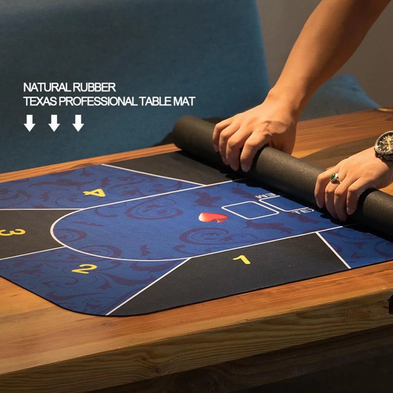 Alfombra De Mesa De Póker, Alfombra De Póker De Texas, Goma Antideslizante, Entretenimiento En El Hogar