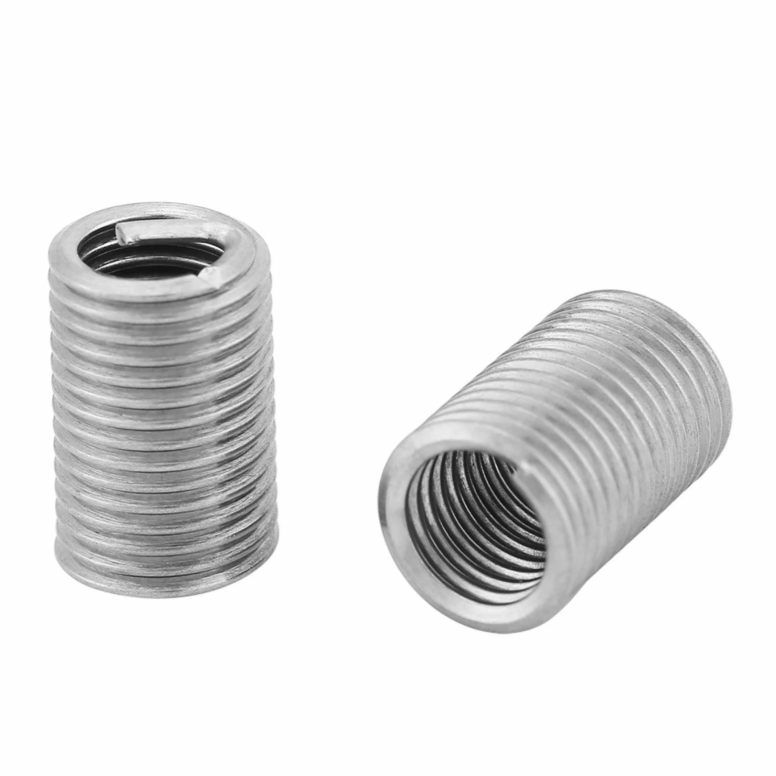 Kit de Inserto de Reparación de Tornillos SS304 M6x1.0x3D - 50 Piezas Helicoils de Acero Inoxidable