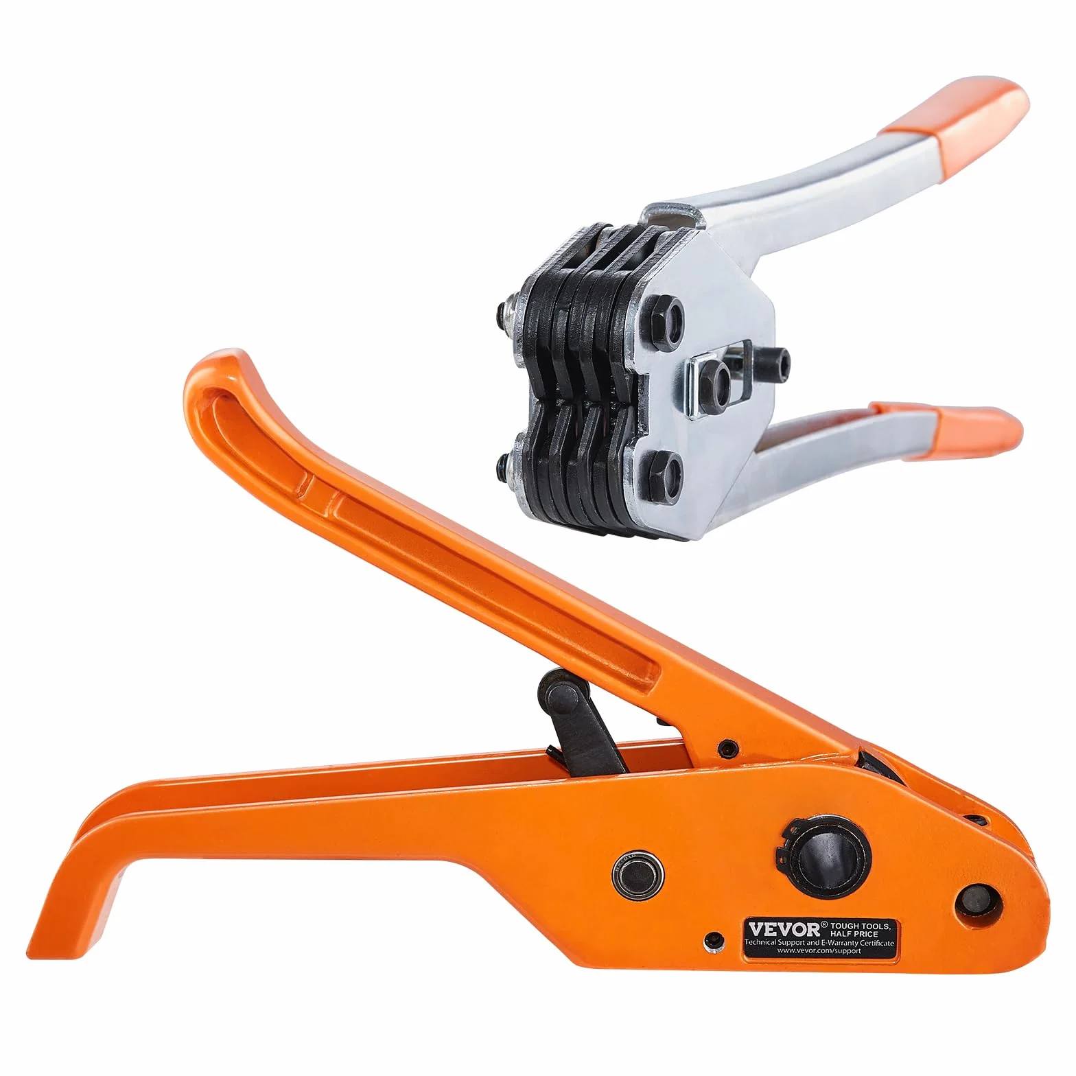 VEVOR Kit de flejado con herramienta tensora y selladora, banda PP 3280 pies, 1000 sellos metal, embalaje paletas