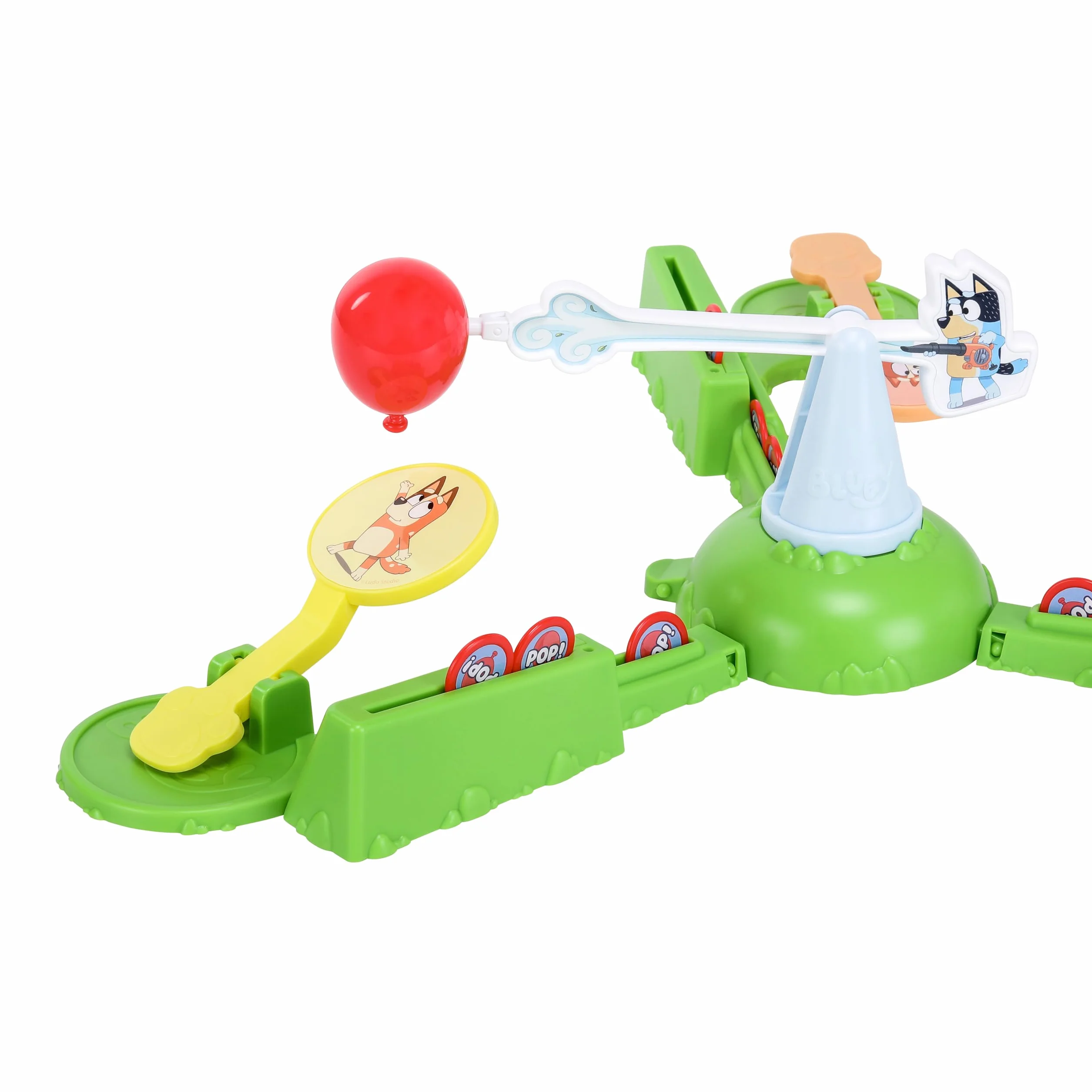 Bluey Juego Que no Toque el Suelo - Globo motorizado con Palas, para 2-3 Jugadores, 4 años+