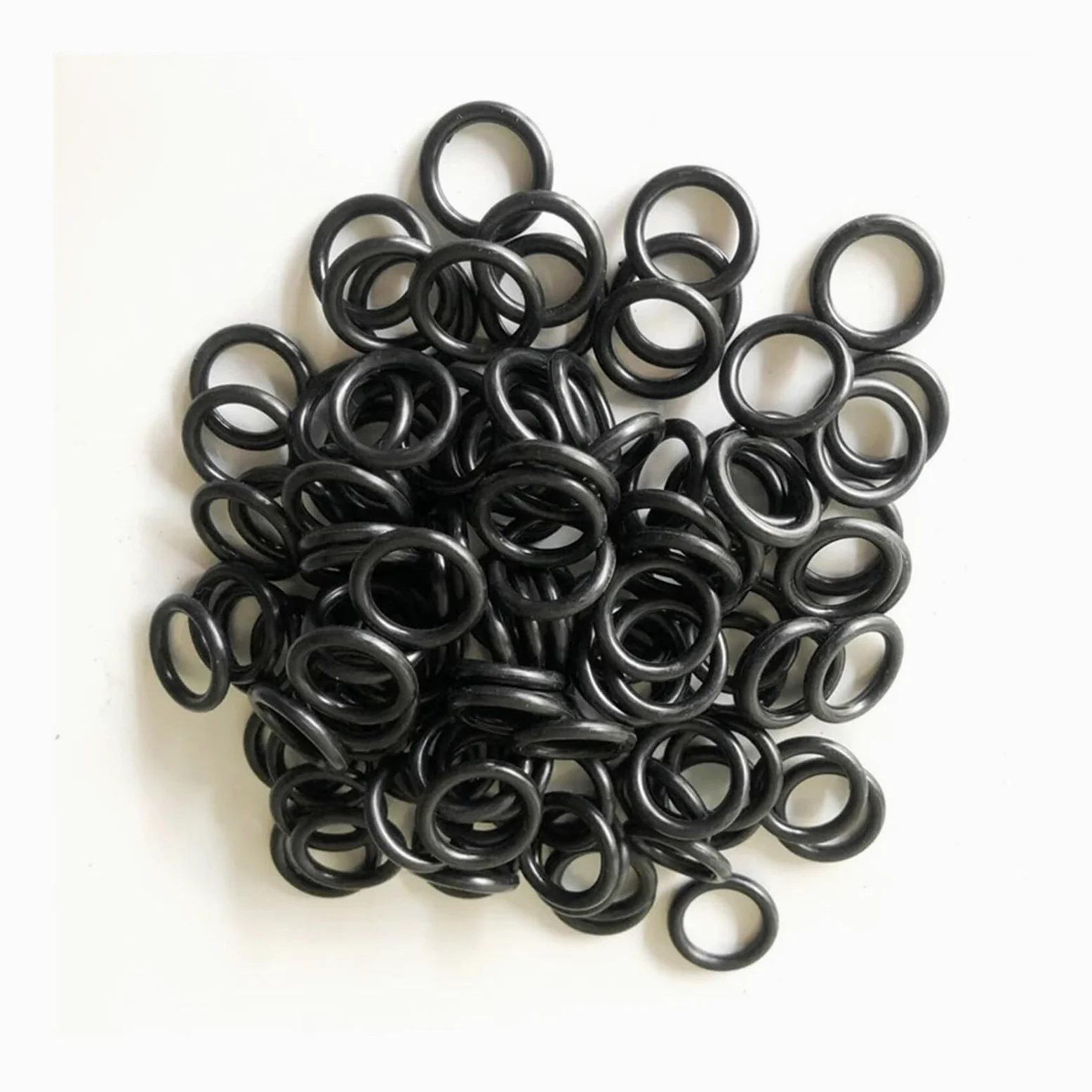 100 Uds Junta tórica CS 1,5mm X 5~80mm OD NBR Caucho de nitrilo for automóvil Redondo Tipo O arandela de Sellado Resistente al Aceite Negro(OD 80mm)