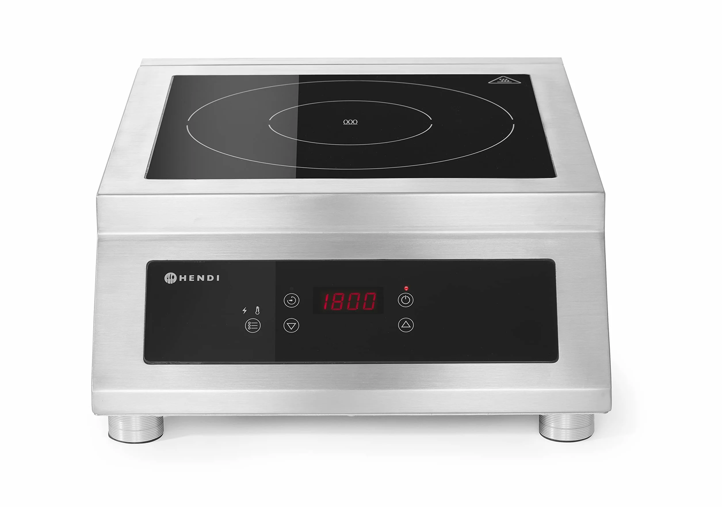HENDI Cocina de inducción modelo 5000 D - Profi Line - 400V / 5000W - 398x515x(H)168 mm