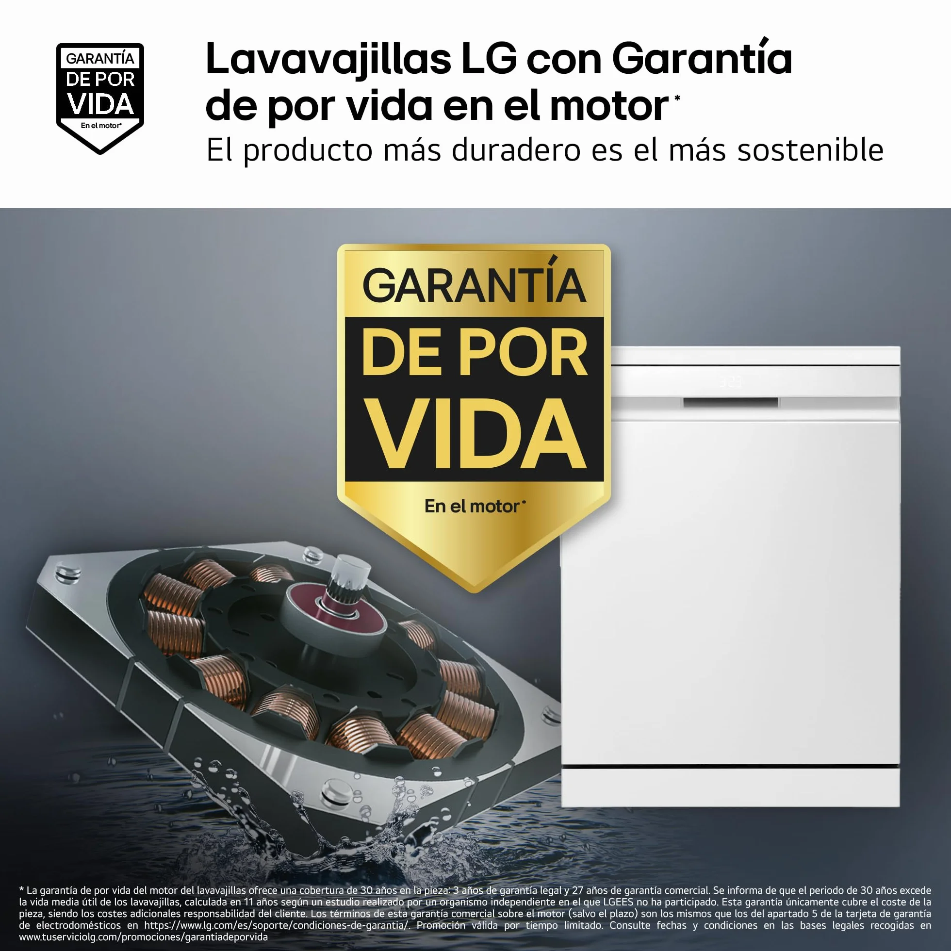 LG DB375TXS Lavavajillas Integrable QuadWash Steam EasyRack TrueSteam Wi-Fi ThinQ Acero Inoxidable 14 Cubiertos