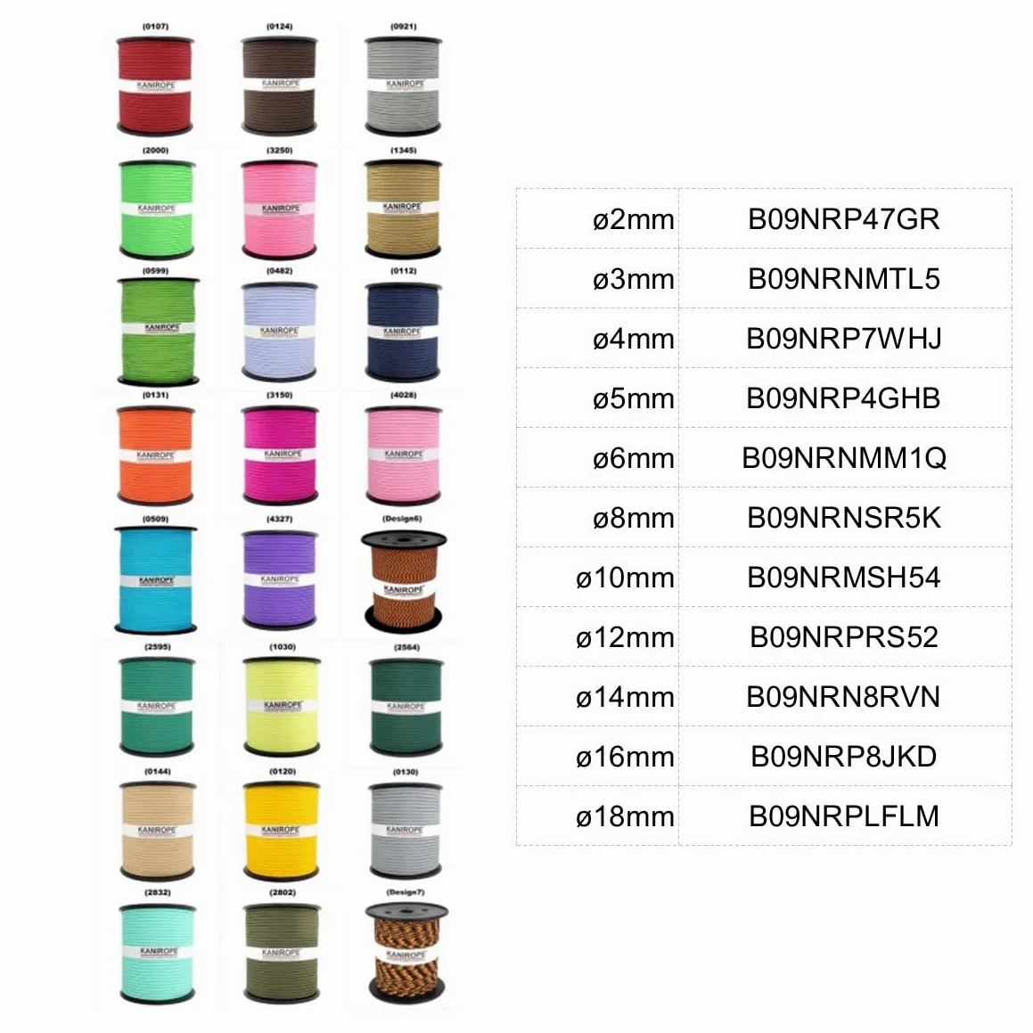 PP cuerda cuerda de polipropileno (SH 8 mm 100 m Color hanffarbig (0144) trenzado