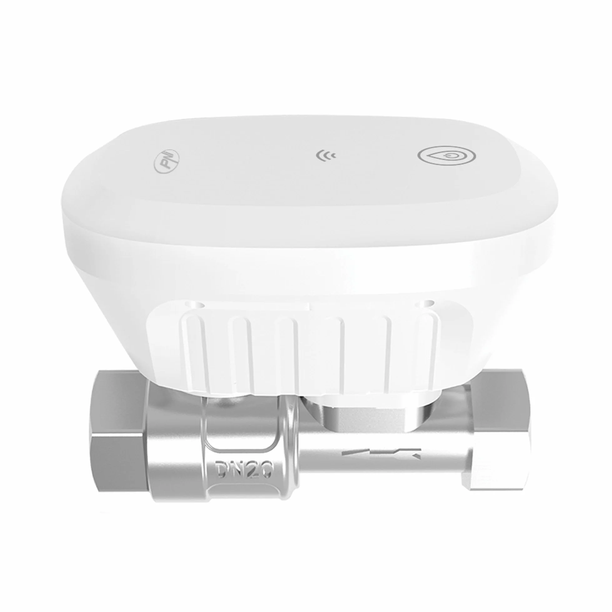 Válvula de agua inteligente PNI SV180 PLUS, Wi-Fi, IP65, DN20 3/4, controlable desde Tuya Smart, Amazon Alexa y Google Home, mide el consumo de agua.