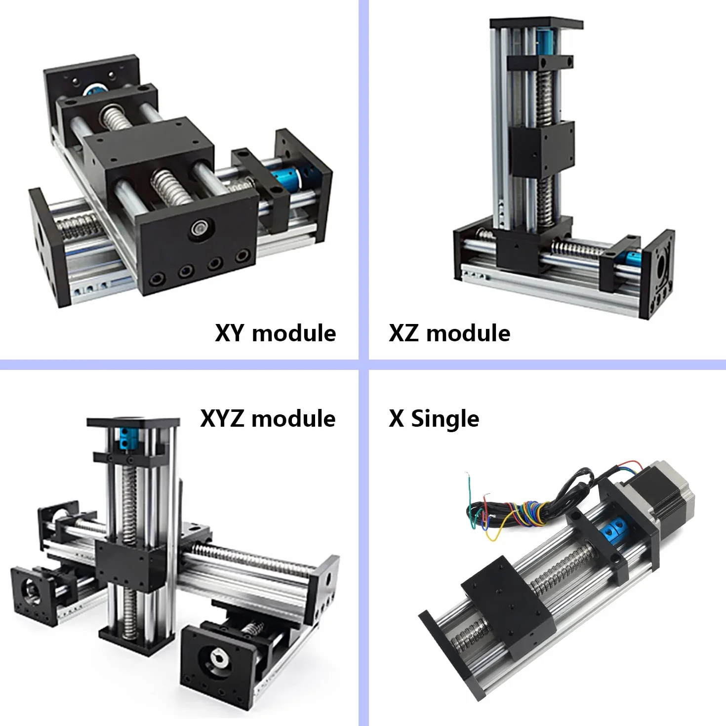 RATTMMOTOR Elevación del actuador lineal L-300 mm, husillo de bola, guía lineal CNC con motor paso a paso Nema23 1,8 °, 3 A, 1,2 N.m para fresadora CNC (EBX1605J).