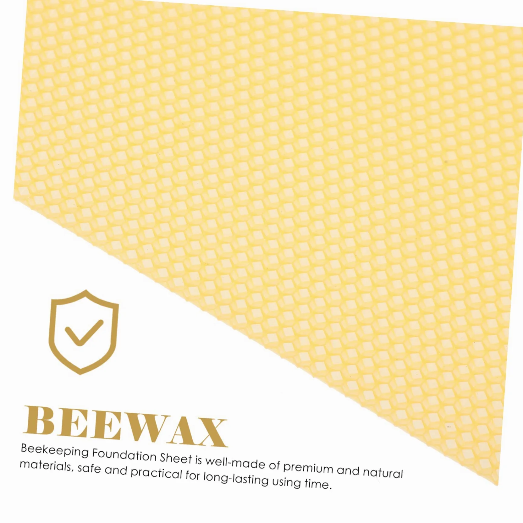 VANZACK 30 Láminas Base de Panal de Abejas de Cera Natural para Apicultura, Alta Producción y Rápida Formación de Colmena, Color Amarillo, Ideales para Manualidades y Fabricación de Velas