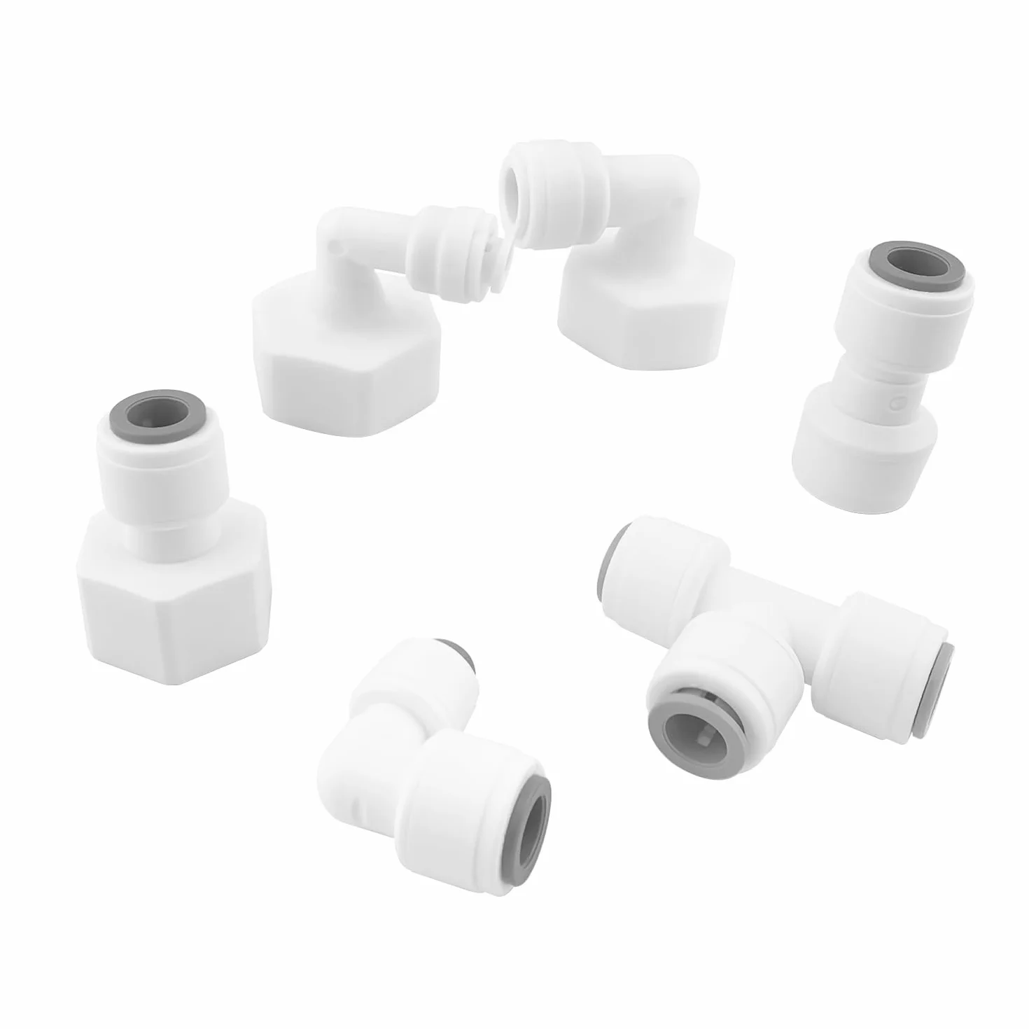 Qrity Conectores de Agua para Refrigerador 3/8" a 5/16" Adaptador Rápido
