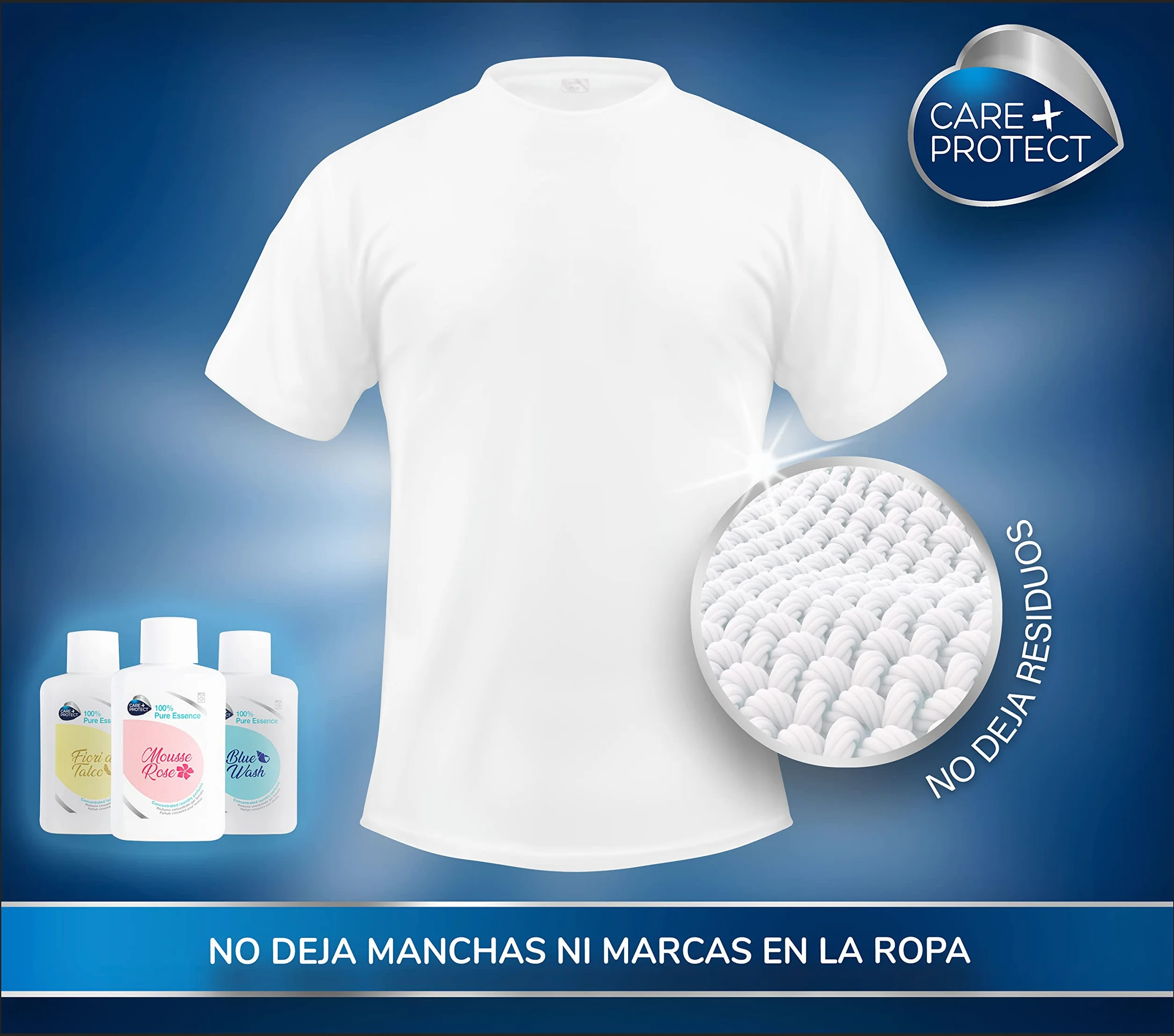 CARE + PROTECT Fiori di Talco Esencia Concentrada para Ropa 400ml 80 ciclos