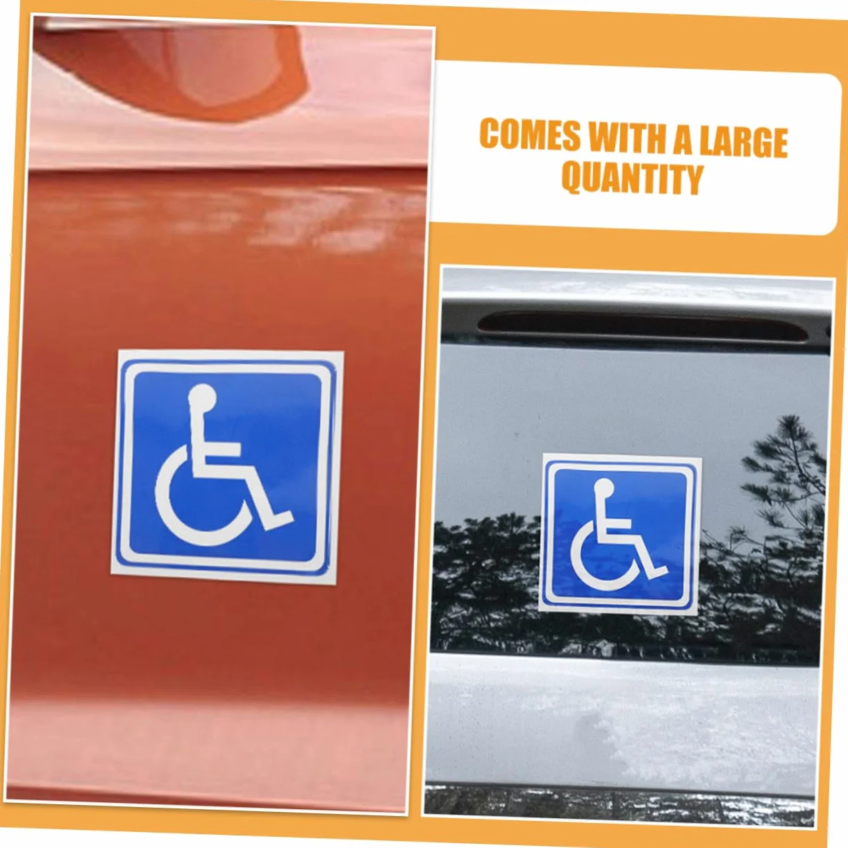 18 Hojas Señalización Discapacitados Coche Calcomanías Silla Ruedas Señal
