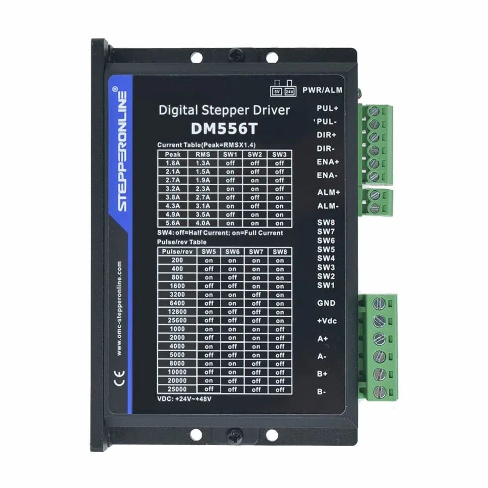 STEPPERONLINE 1 eje motor paso a paso CNC, kit 3,0 Nm, 4,2 A, 10 mm ranura Nema 23, motor paso a paso 1,8-5,6 A, 20-50 CC, para máquina de grabado CNC, impresora 3D