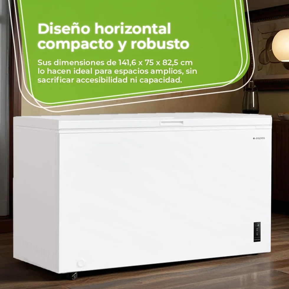 Aspes Congelador Horizontal Blanco ACHH4500EDC 418L Dual Cooling 2 Cestas Clase E
