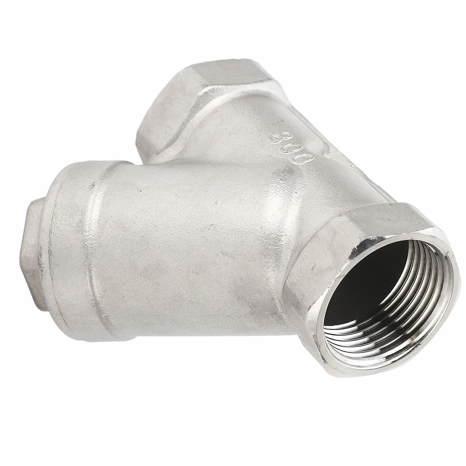 Filtro tipo Y Tubo de filtro de acero inoxidable DN25 de 1 pulgada para agua, aceite, gas