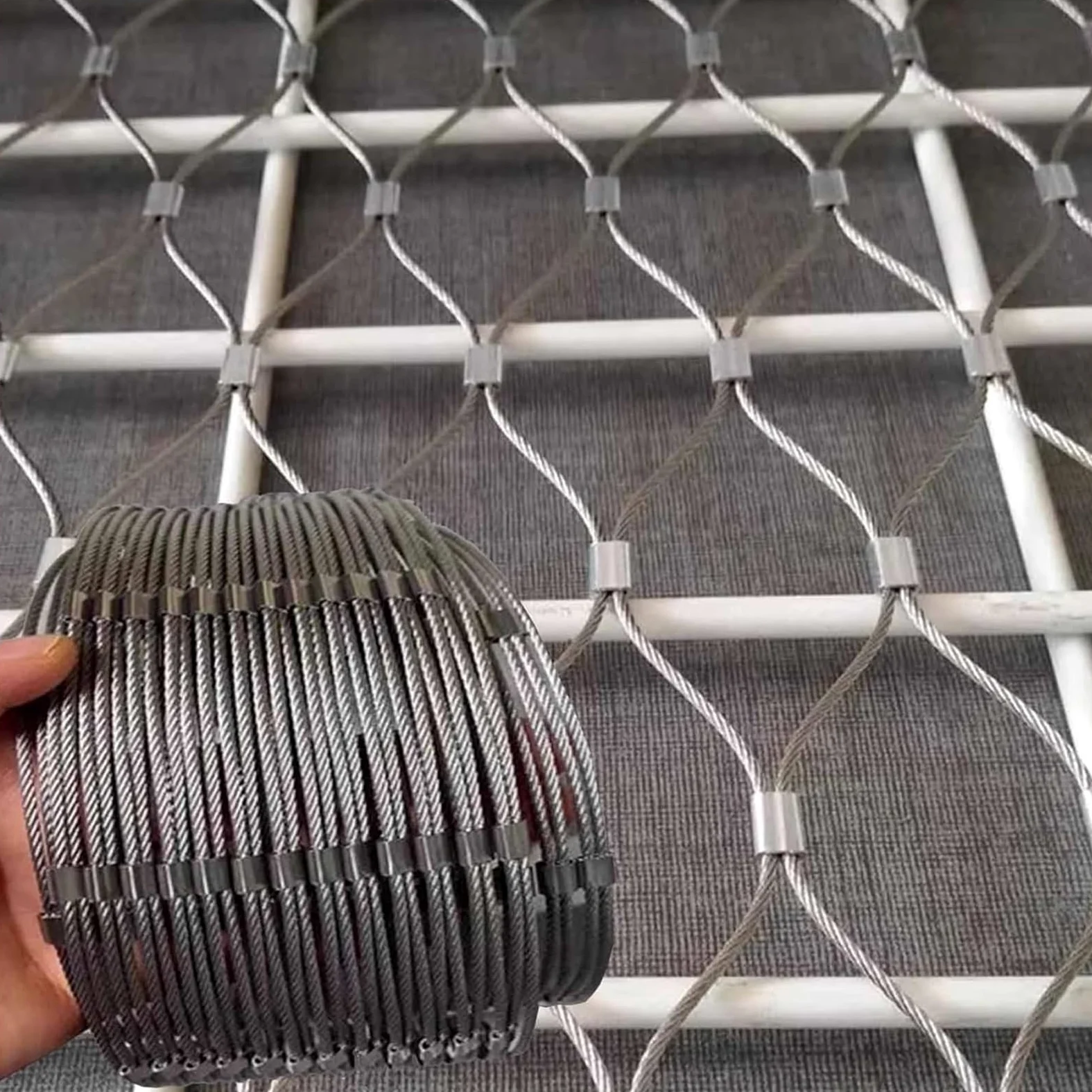 Malla de alambre de pollo de acero inoxidable 304, valla resistente para gallineros, protección de animales, seguridad en el jardín (1,2 x 26 m)