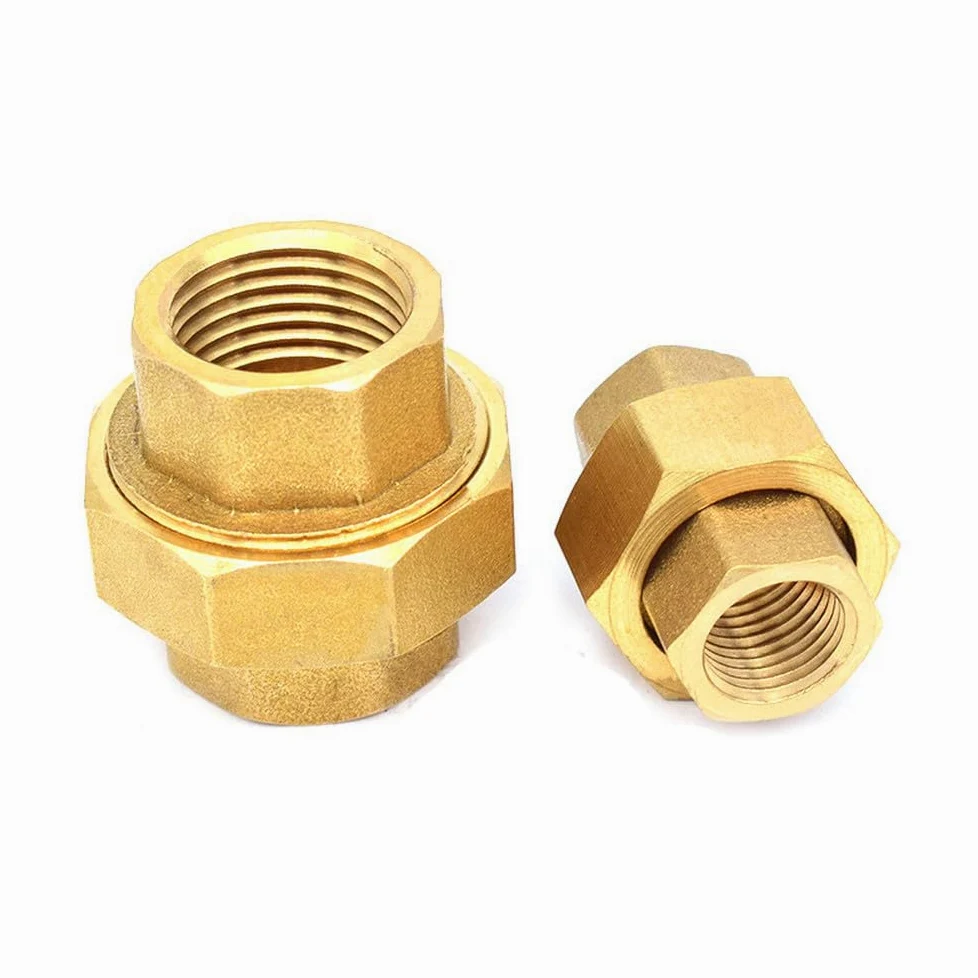 Accesorios de fontanería de latón, accesorios de tanque con junta móvil, rosca hembra de 1/4", 3/8", 1/2", 3/4" y 1", 1".