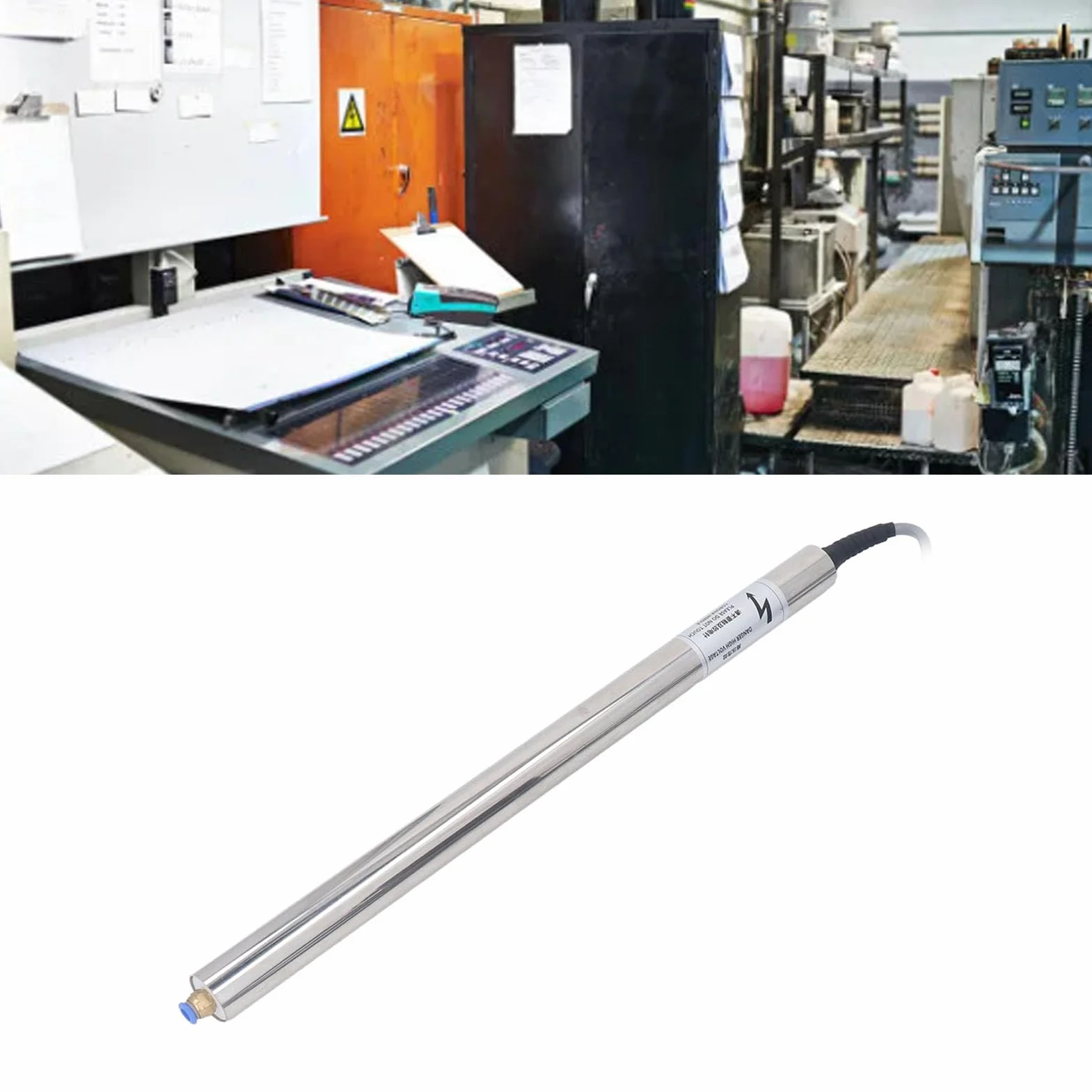 Barra de Aire Ionizante para Eliminación de Estática, Eliminador de Estática de Barra Ionizadora Antiestática de Potencia de Salida de 5,6 KV para Industrias (300 mm)