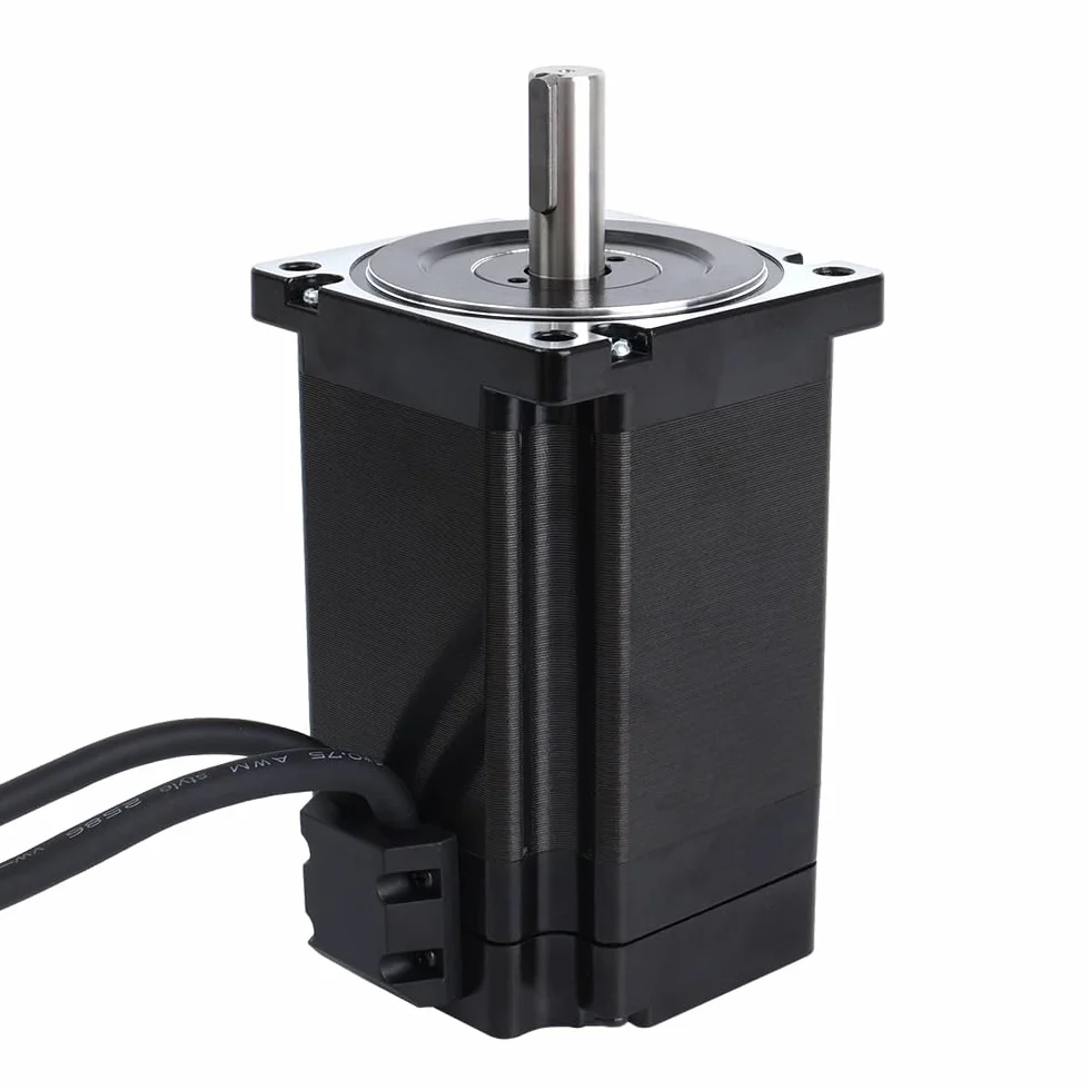 STEPPERONLINE Motor paso a paso de bucle cerrado 1 eje CNC KIT 9.0Nm (36,131.5 g.in) Nema 34 Motor paso a paso de bucle cerrado con controlador paso a paso CL86T versión 4.1 0~8.2A 24~80VDC