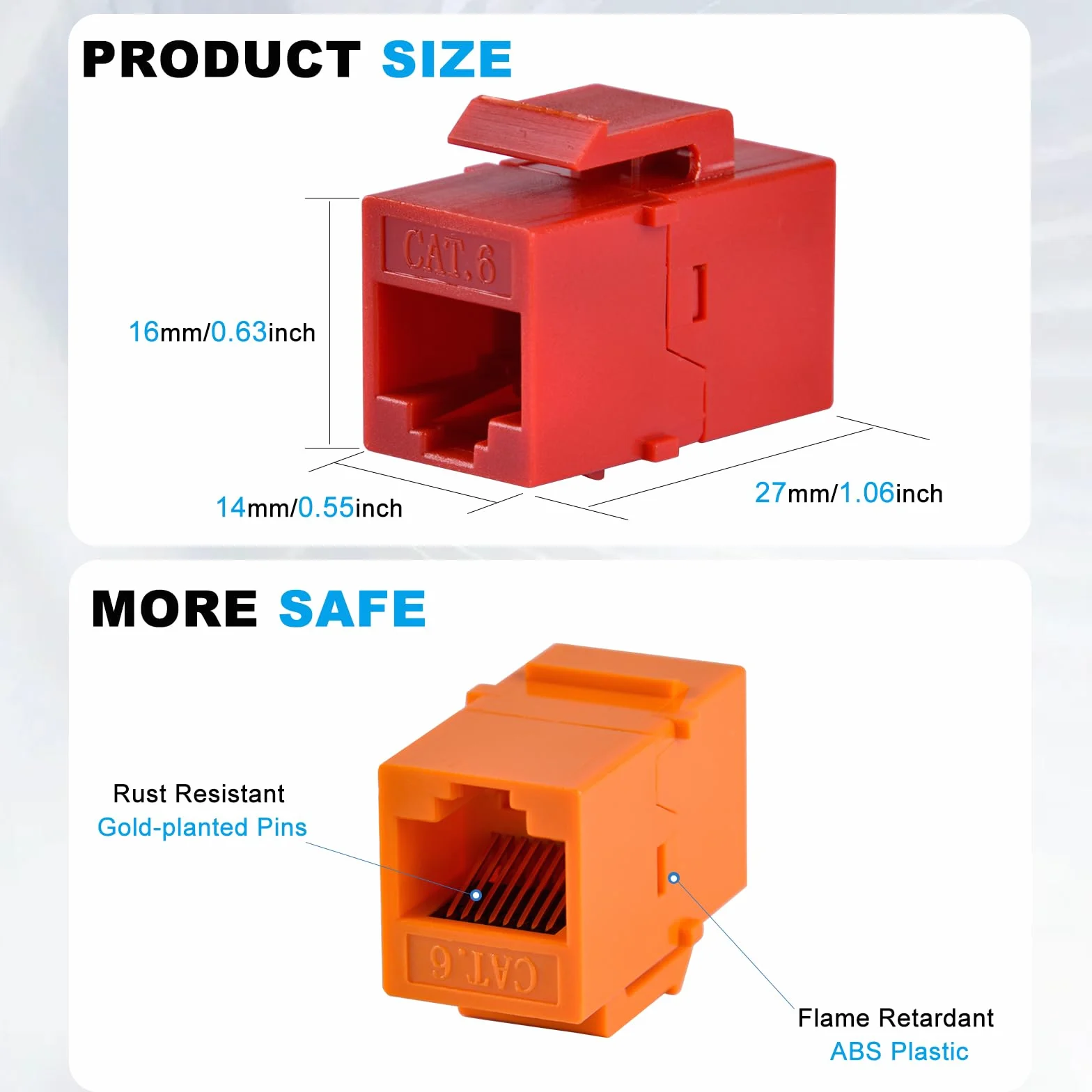 GeeekPi Panel de conexión de 10" 0,5U 12 Puertos Cat6 RJ45 para Gabinetes de Red