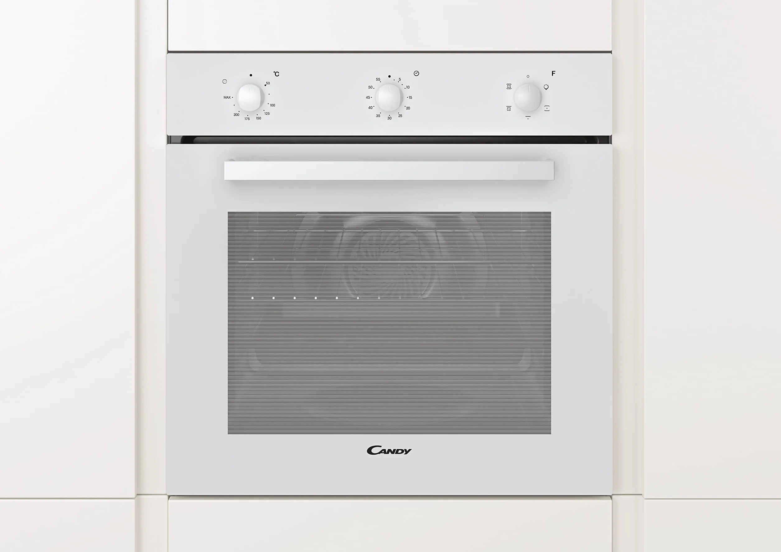 Horno Multifunción 65L Cristal Blanco Clase A